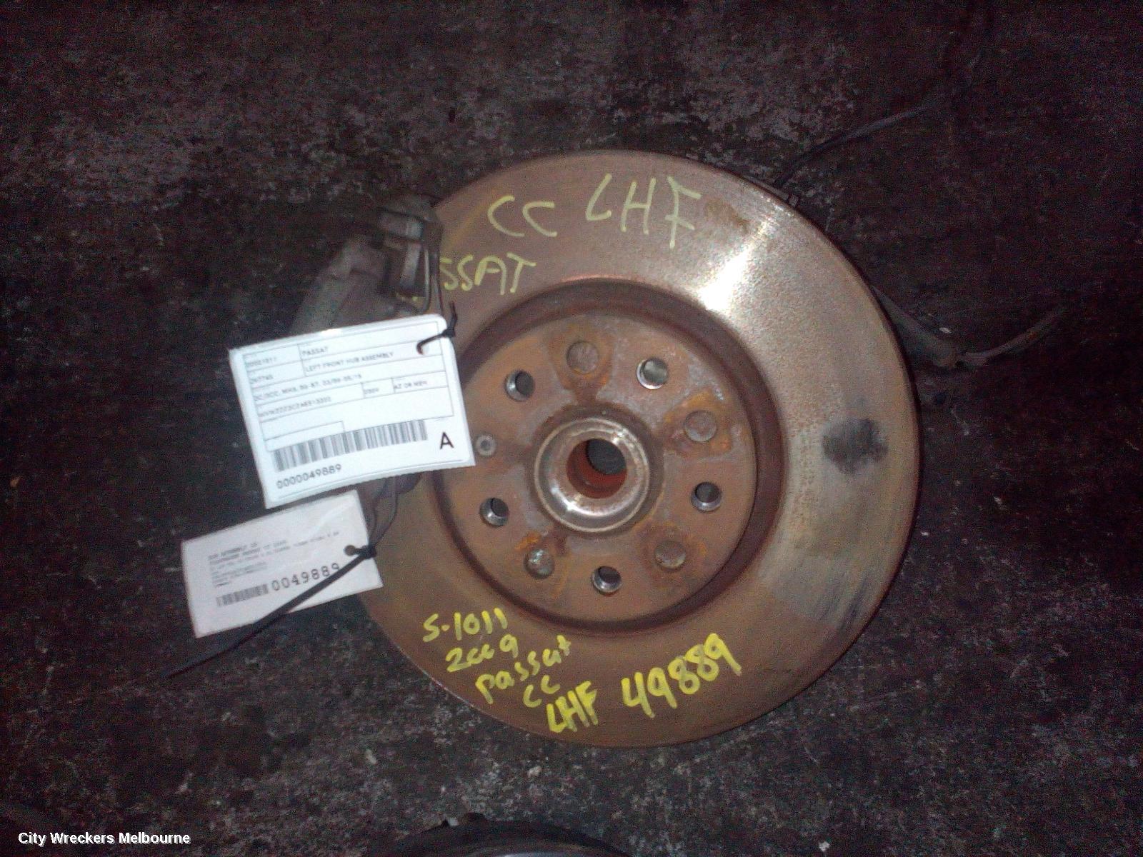 VOLKSWAGEN PASSAT LEFT FRONT HUB ASSEMBLY, 3C/3CC, MK6, B6-B7, 03/2006 - 05/2015