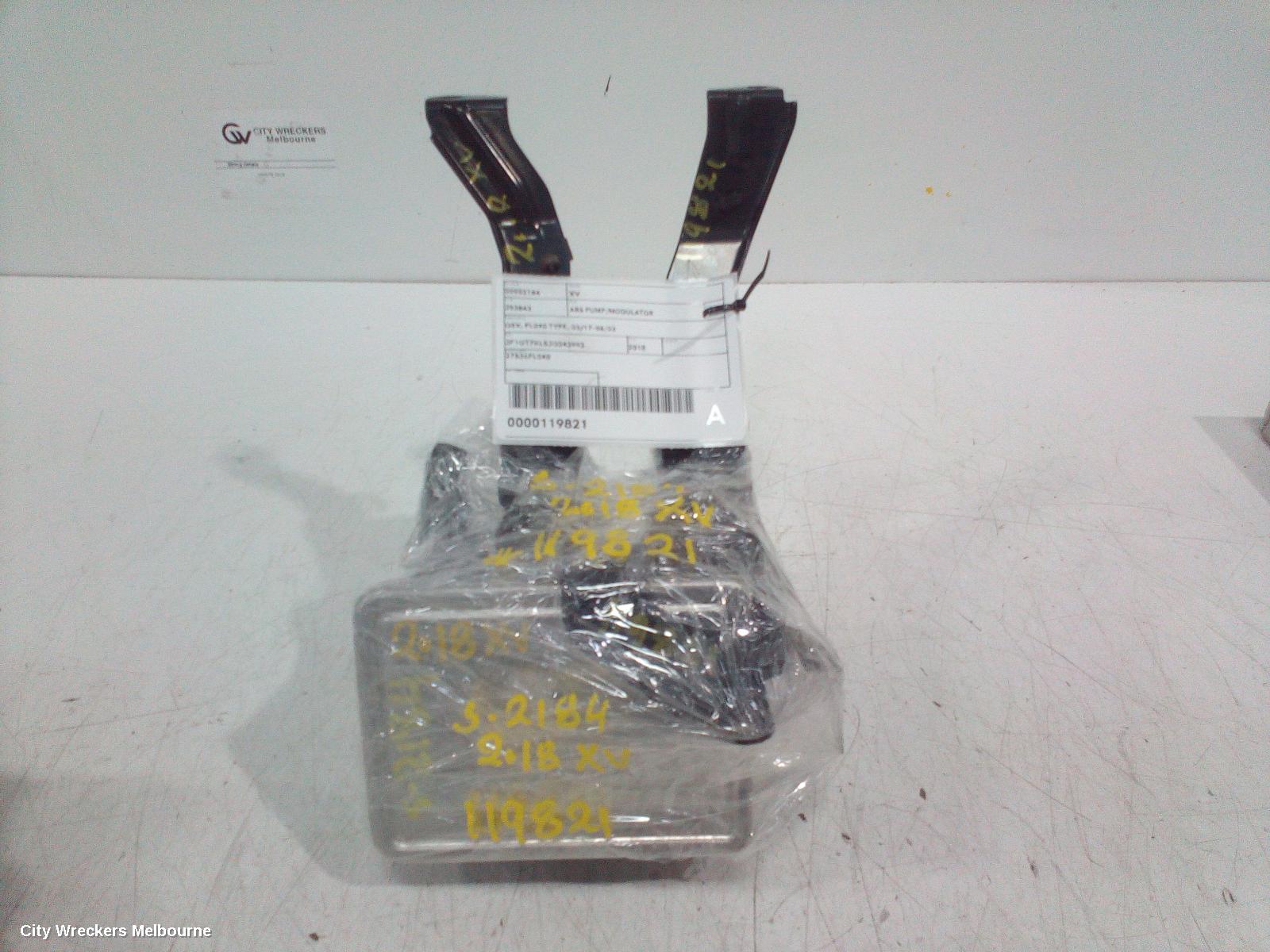 SUBARU XV ABS PUMP/MODULATOR, G5X, FL040 TYPE, 03/2017 - 06/2023
