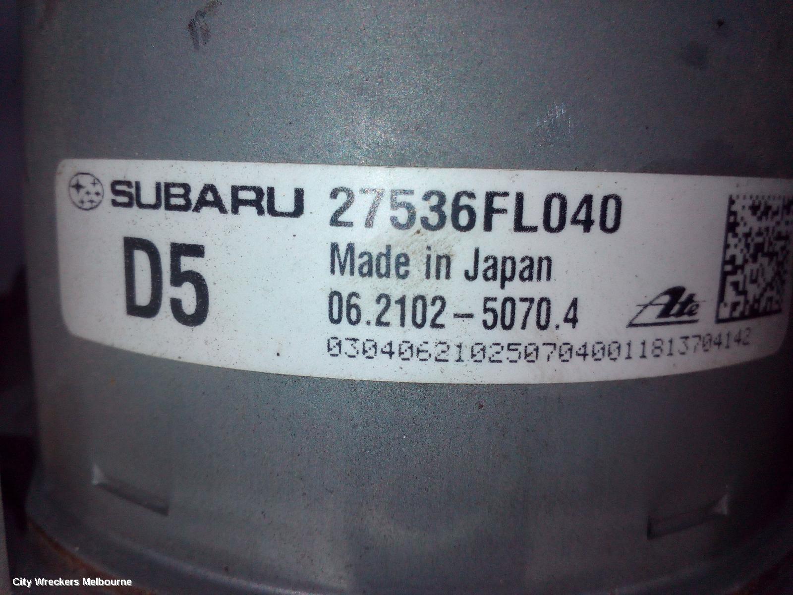 SUBARU XV ABS PUMP/MODULATOR, G5X, FL040 TYPE, 03/2017 - 06/2023