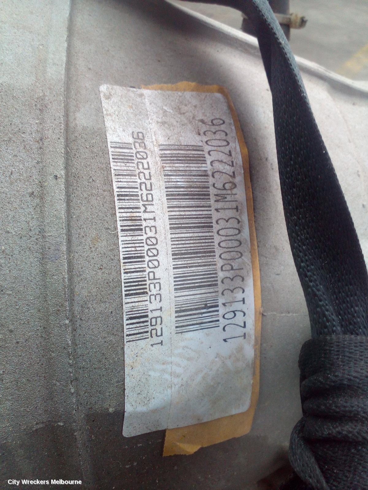 LDV G10 TRANS/GEARBOX, AUTO, PETROL, 2.0, TURBO, SV7A/SV7C, WAGON/VAN, 04/2015 - 05/2021