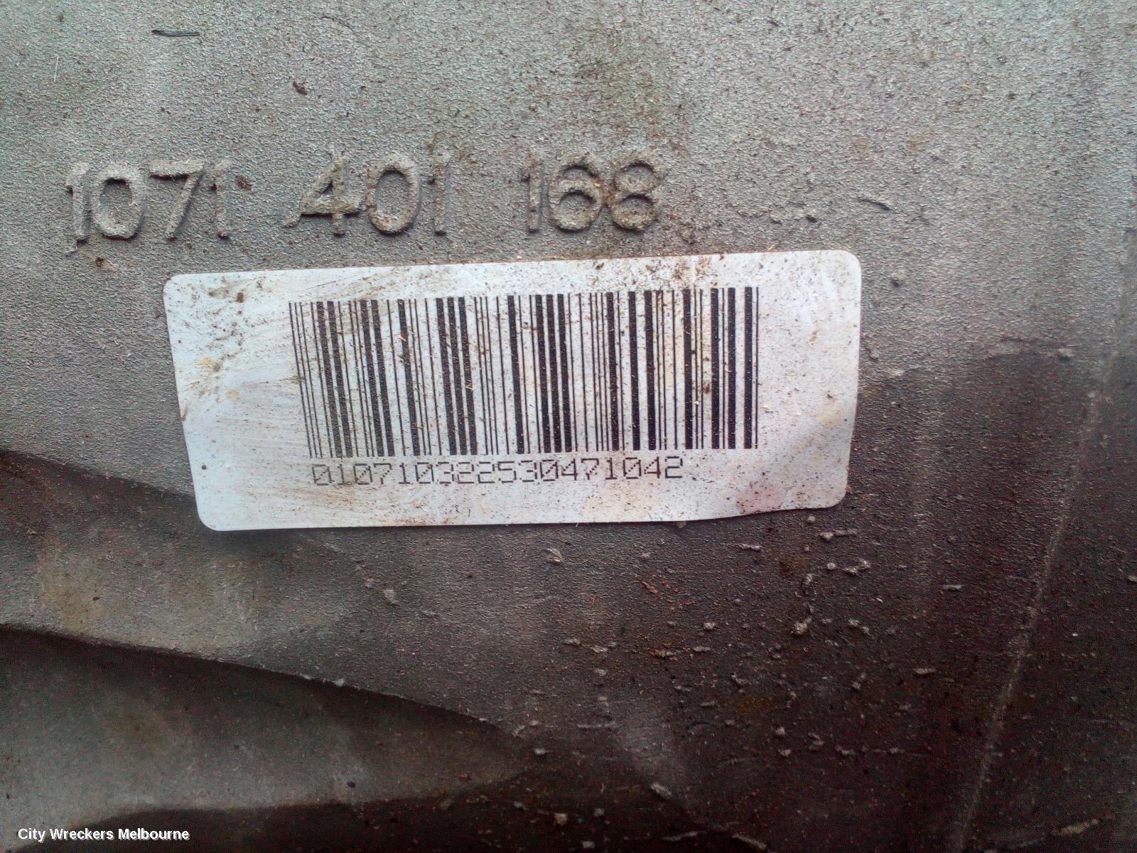 LDV G10 TRANS/GEARBOX, AUTO, PETROL, 2.0, TURBO, SV7A/SV7C, WAGON/VAN, 04/2015 - 05/2021