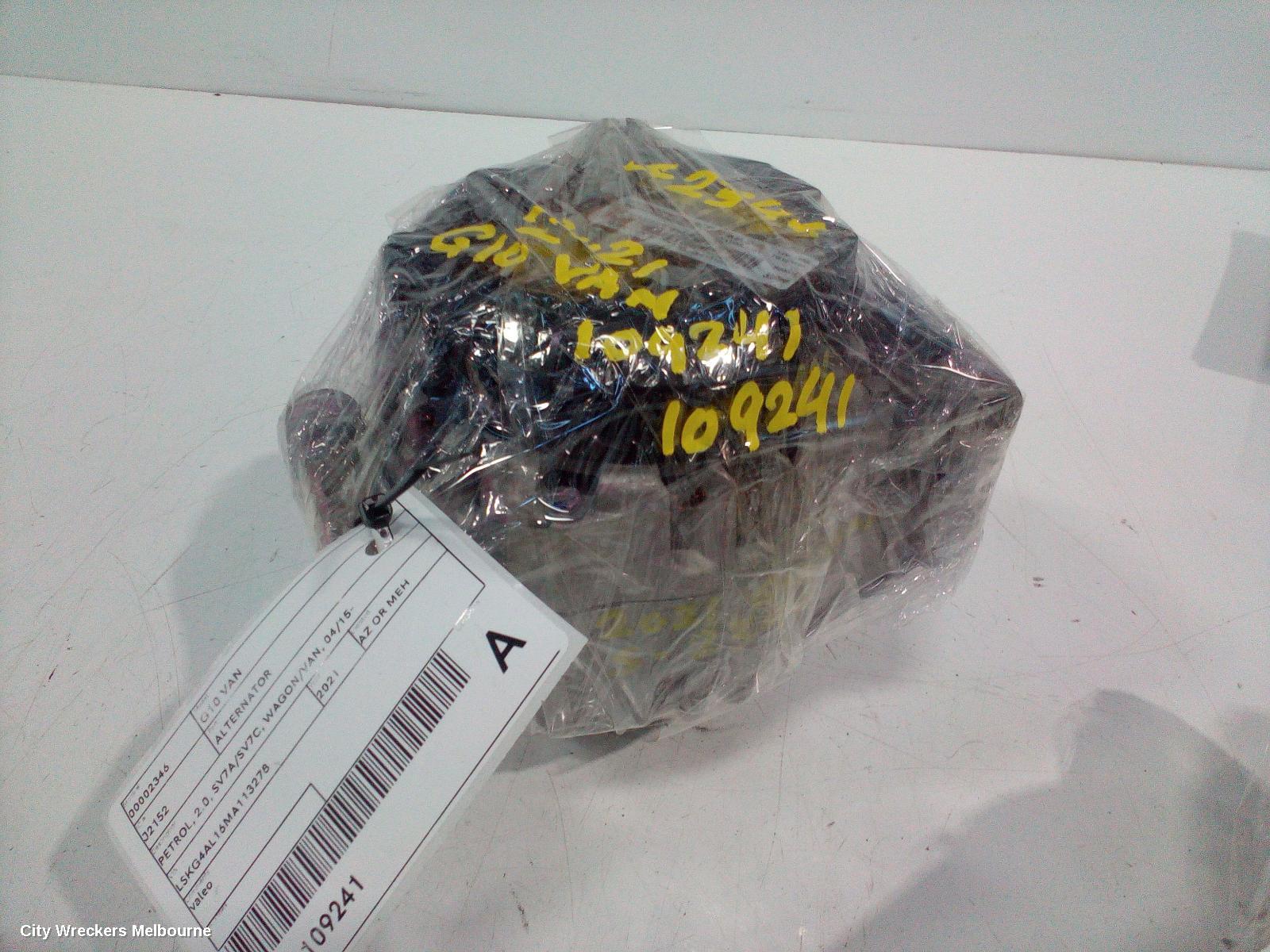 LDV G10 ALTERNATOR, PETROL, 2.0, SV7A/SV7C, WAGON/VAN, 04/2015 ONWARDS