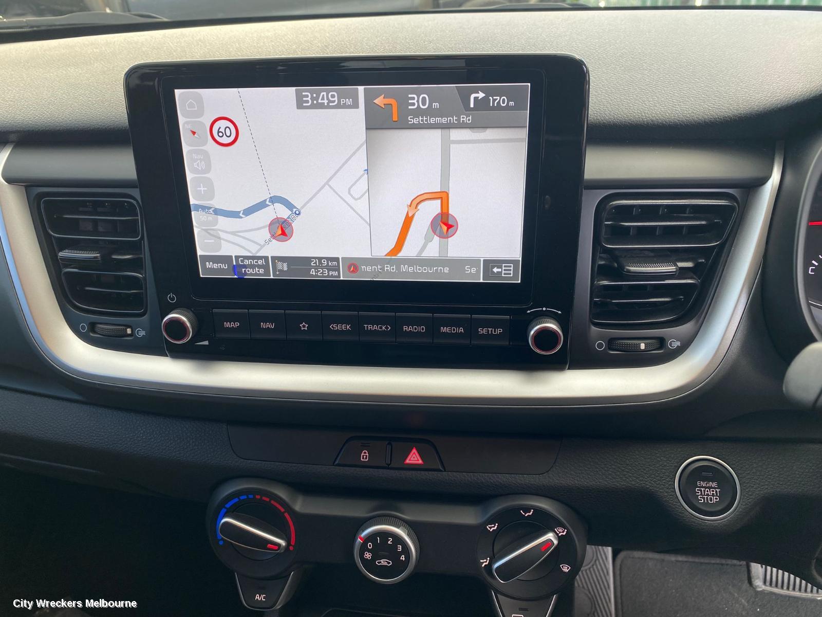 KIA STONIC RADIO/CD/DVD/SAT/TV, HEAD UNIT, W/ DISPLAY UNIT, 8IN TOUCHSCREEN, W/ SAT NAV TYPE, YB, 08/2020 ONWARDS