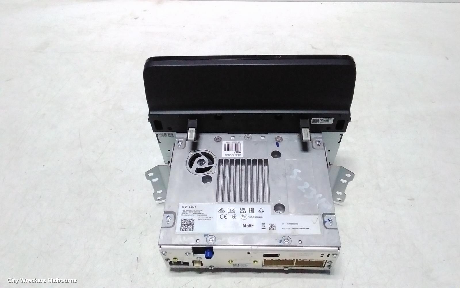 KIA STONIC RADIO/CD/DVD/SAT/TV, HEAD UNIT, W/ DISPLAY UNIT, 8IN TOUCHSCREEN, W/ SAT NAV TYPE, YB, 08/2020 ONWARDS