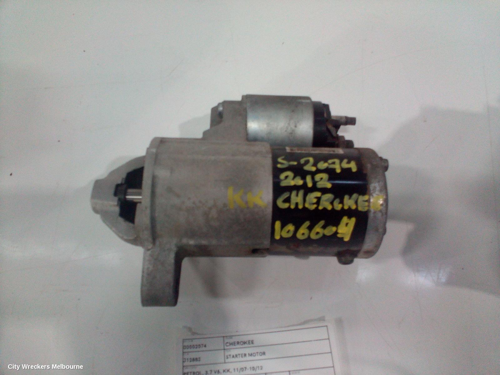 JEEP CHEROKEE STARTER, PETROL, 3.7 V6, KK, 11/2007 - 10/2012