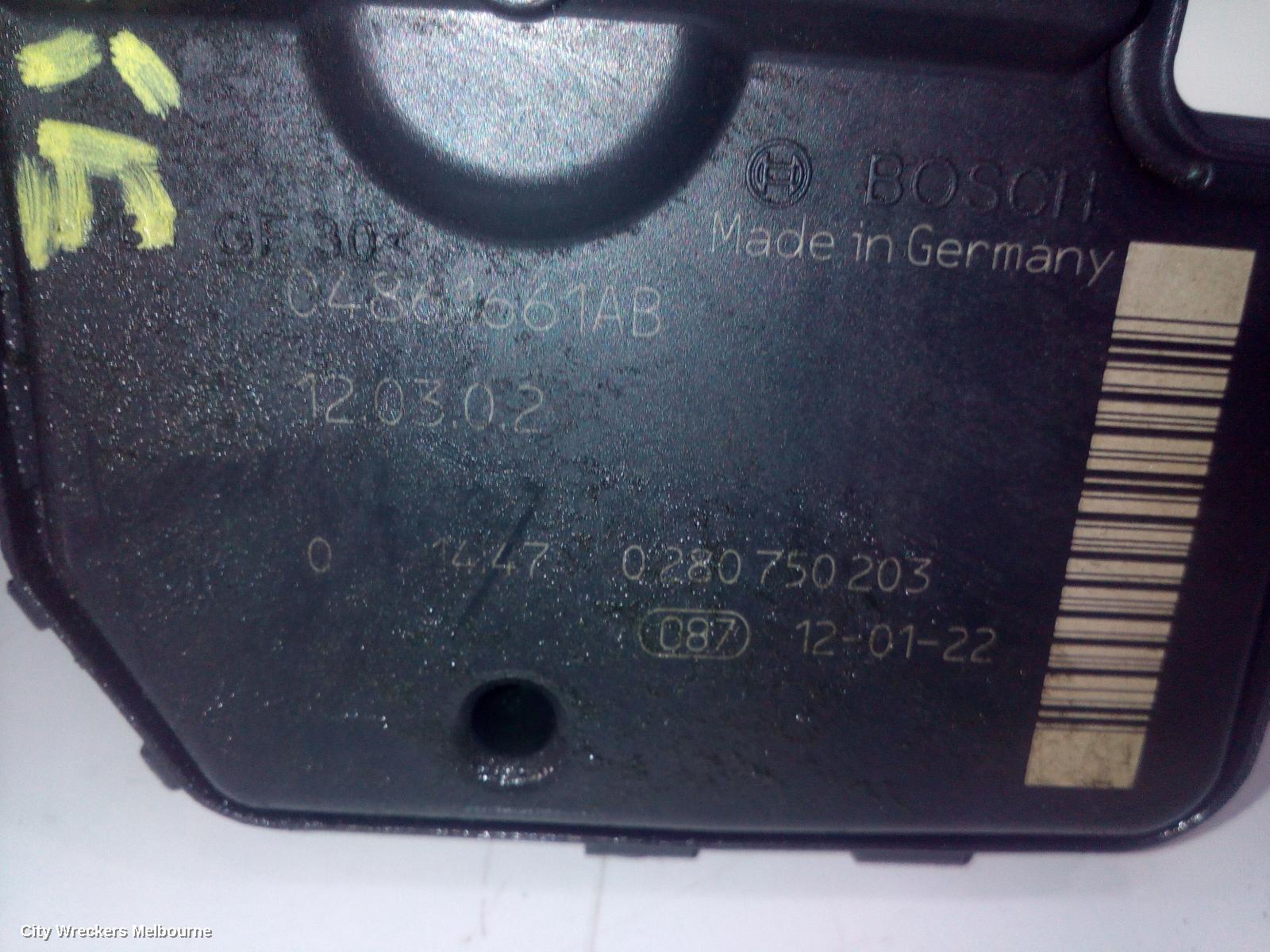 JEEP CHEROKEE THROTTLE BODY, 3.7, PETROL, KK, 11/2007 - 10/2012