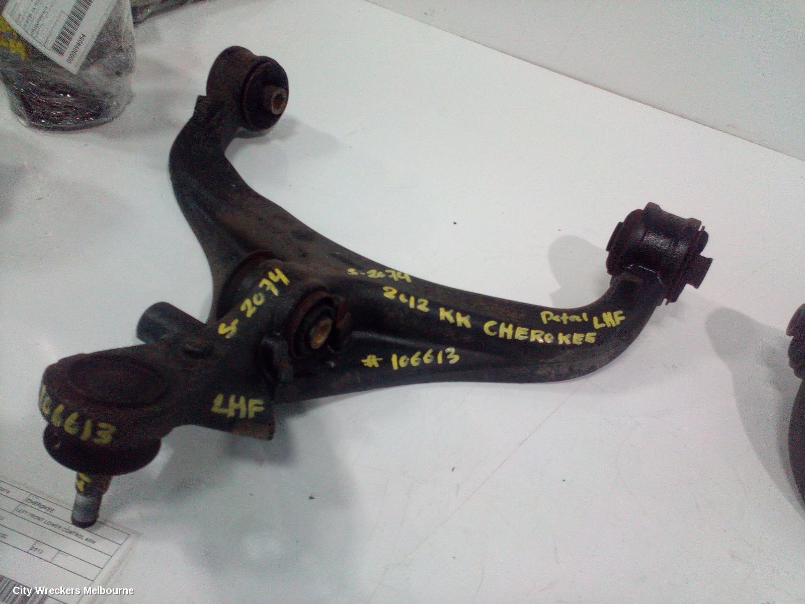 JEEP CHEROKEE LEFT FRONT LOWER CONTROL ARM, KK, 02/2008 - 10/2012