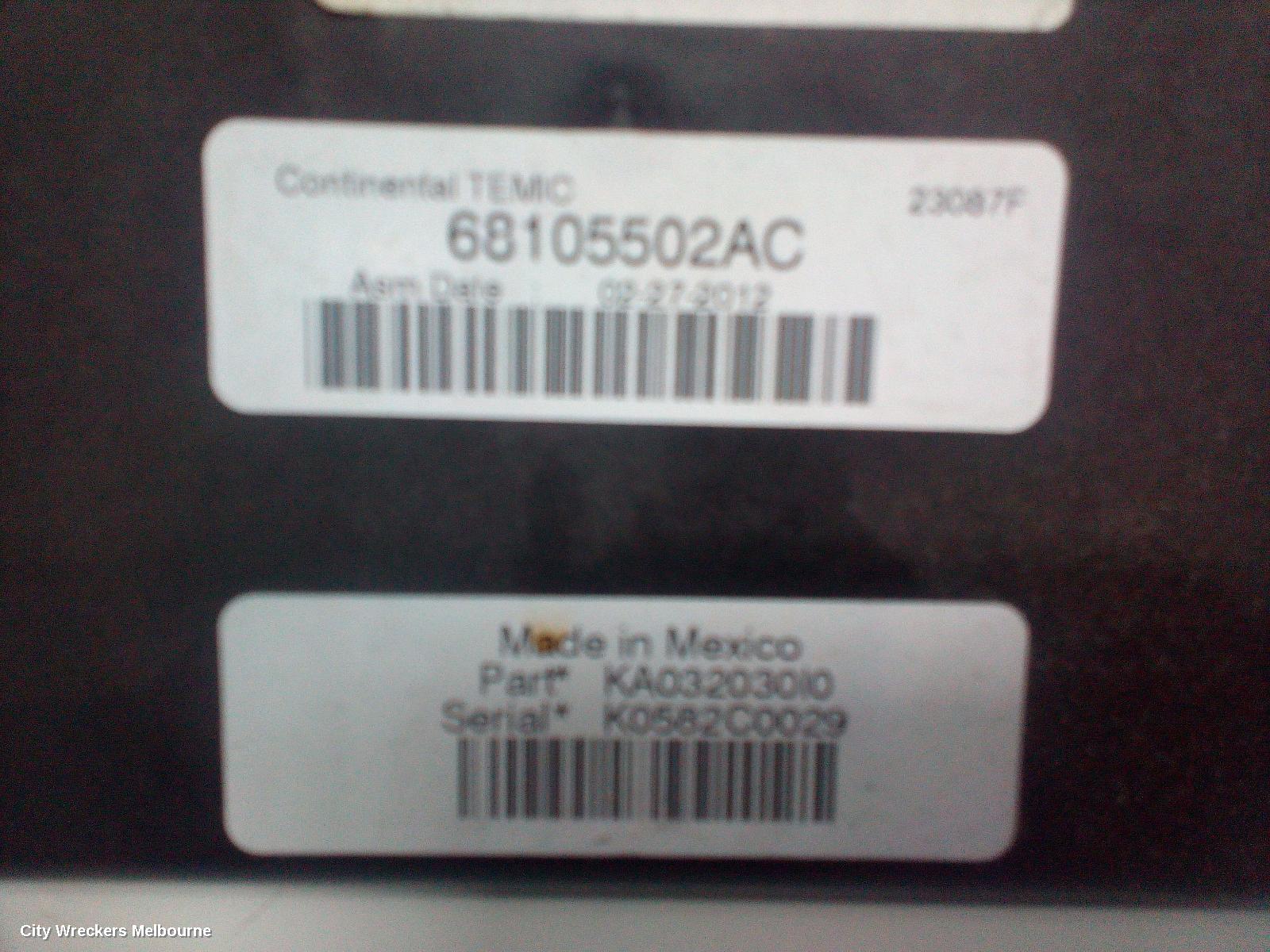 JEEP CHEROKEE FUSE BOX, ENGINE BAY, PETROL, KK, 11/2007 - 10/2012