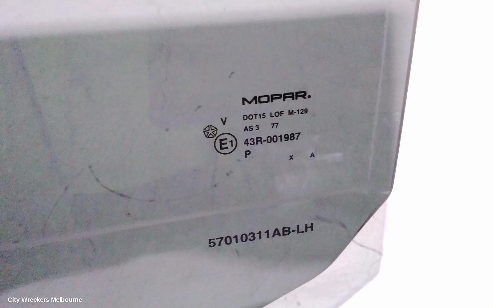 JEEP CHEROKEE LEFT REAR DOOR WINDOW, KK, 02/2008 - 10/2012