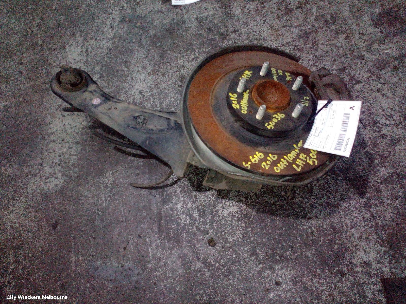 MITSUBISHI OUTLANDER LEFT REAR HUB ASSEMBLY, ZJ-ZL, FWD, 10/2012 ONWARDS