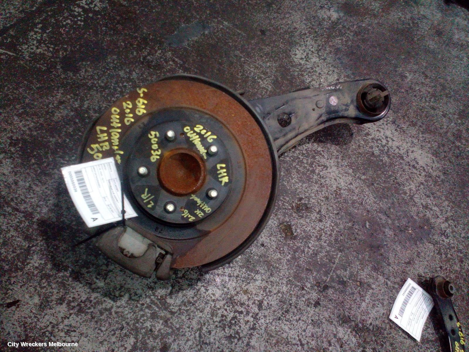 MITSUBISHI OUTLANDER LEFT REAR HUB ASSEMBLY, ZJ-ZL, FWD, 10/2012 ONWARDS