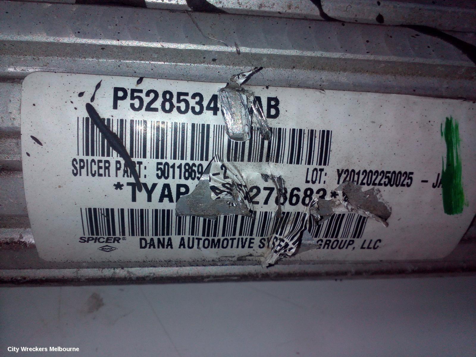JEEP CHEROKEE REAR DRIVE SHAFT, 3.7, PETROL, KK, 11/2007 - 10/2012