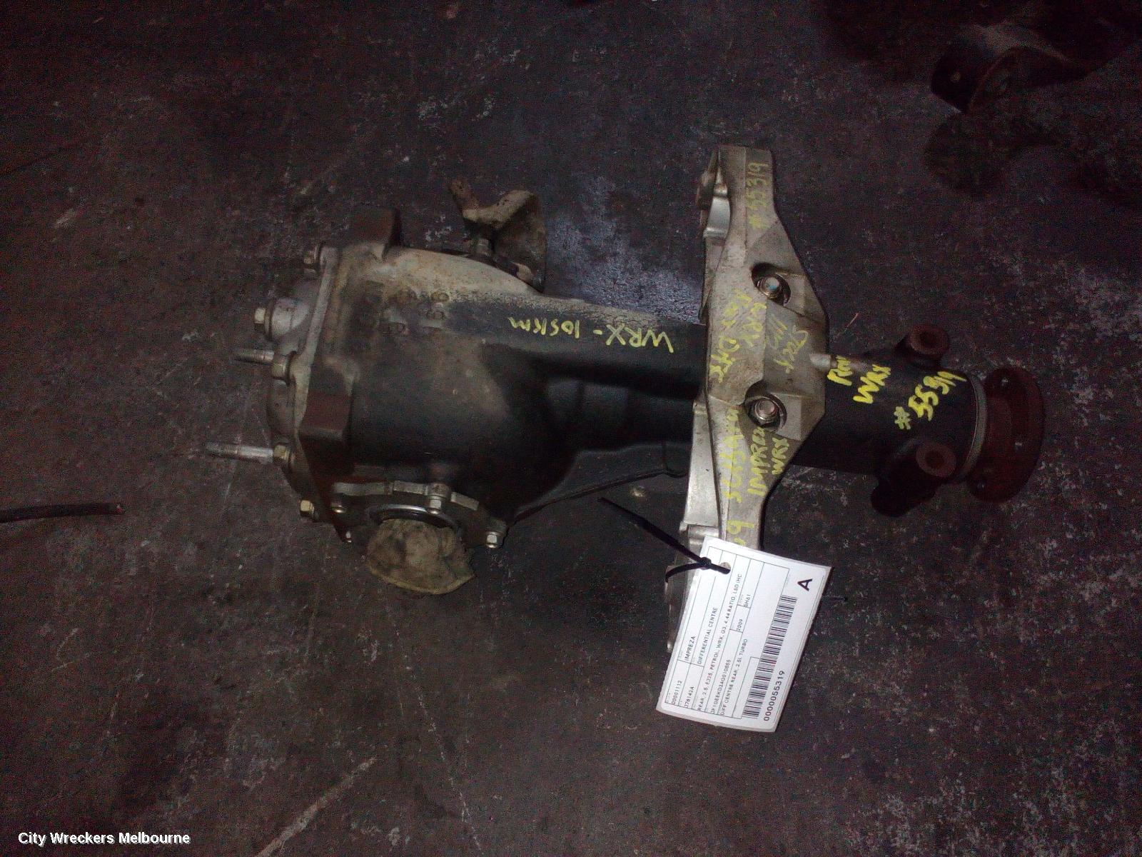 SUBARU IMPREZA DIFFERENTIAL CENTRE, REAR, 2.5, EJ25, PETROL, WRX, G3, 4.44 RATIO, LSD (HC CODE), 04/2007 - 08/2013