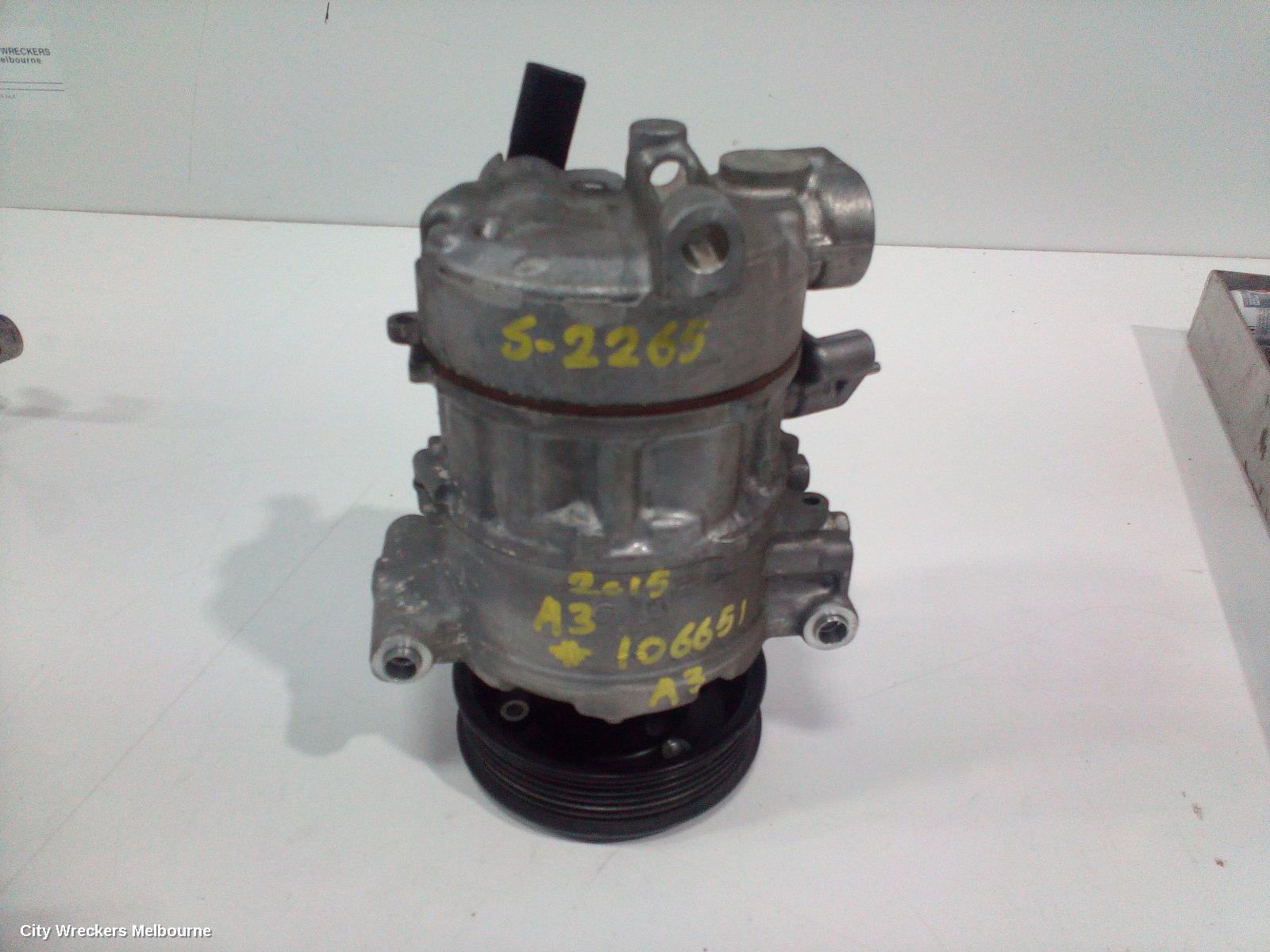 AUDI A3 A/C COMPRESSOR, 8V, PETROL, A3/S3, 05/2013 - 10/2020