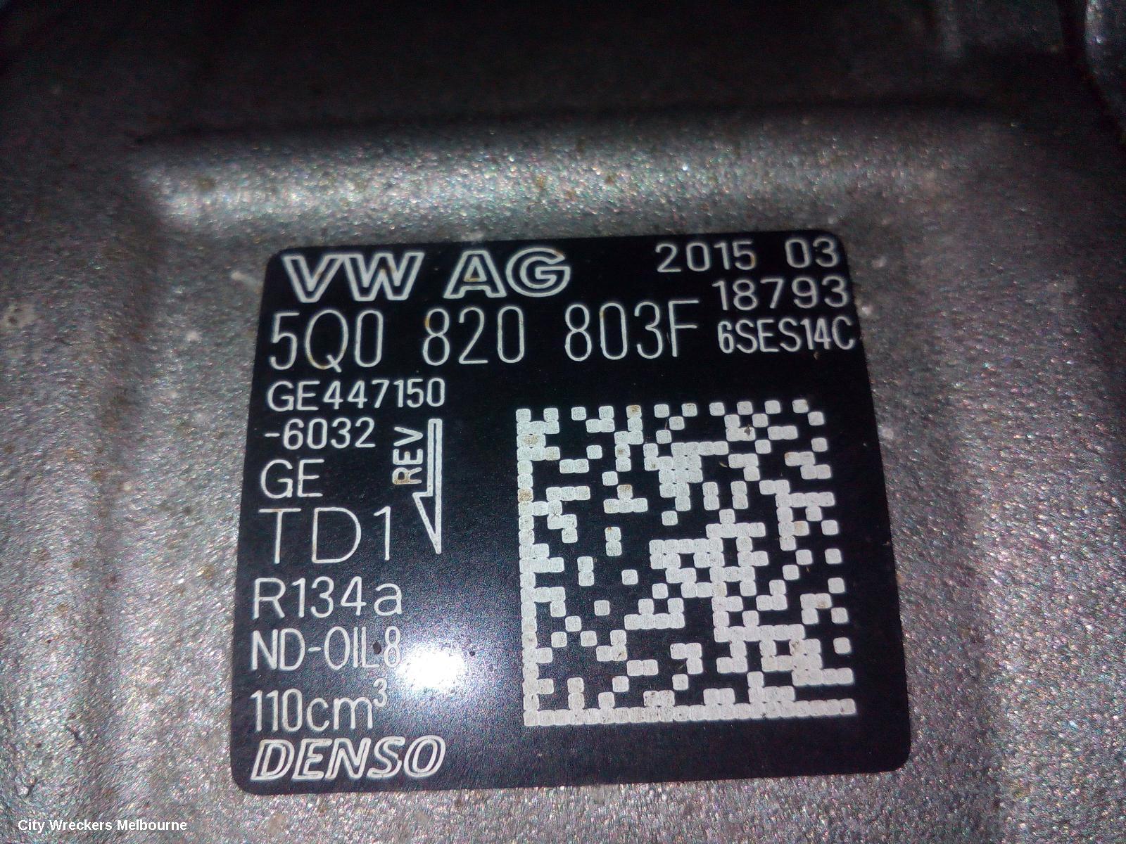 AUDI A3 A/C COMPRESSOR, 8V, PETROL, A3/S3, 05/2013 - 10/2020