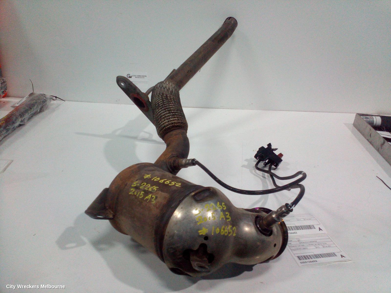 AUDI A3 CATALYTIC CONVERTER, DOWNPIPE-CAT TYPE, 1.4, PETROL, 8V, 05/2013 - 10/2020