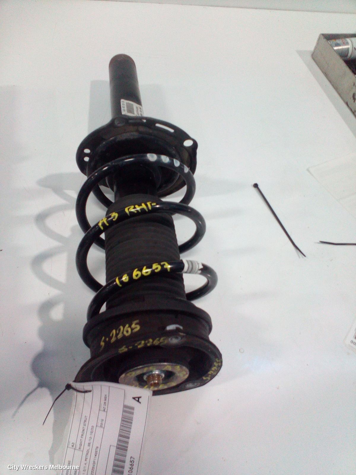 AUDI A3 RIGHT FRONT STRUT, 8V, 1.0/1.4, PETROL, 05/2013 - 10/2020