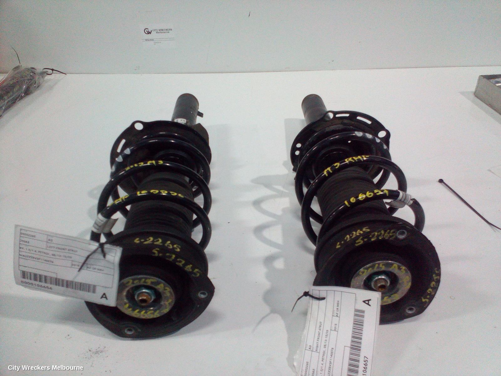 AUDI A3 RIGHT FRONT STRUT, 8V, 1.0/1.4, PETROL, 05/2013 - 10/2020