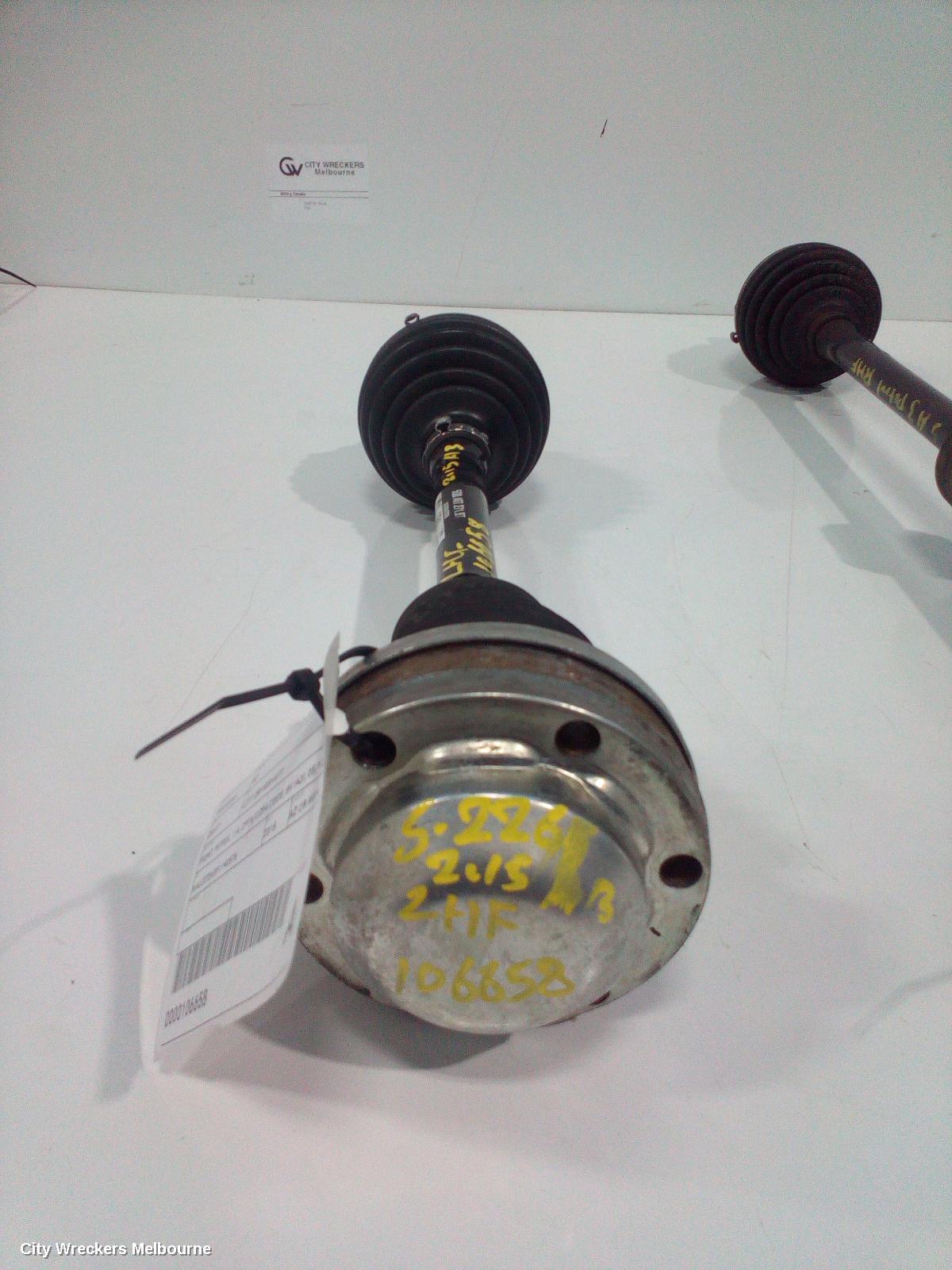 AUDI A3 LEFT DRIVESHAFT, FRONT, PETROL, 1.4, CPTA/CZEA CODE, 8V (A3), 05/2013 - 10/2020
