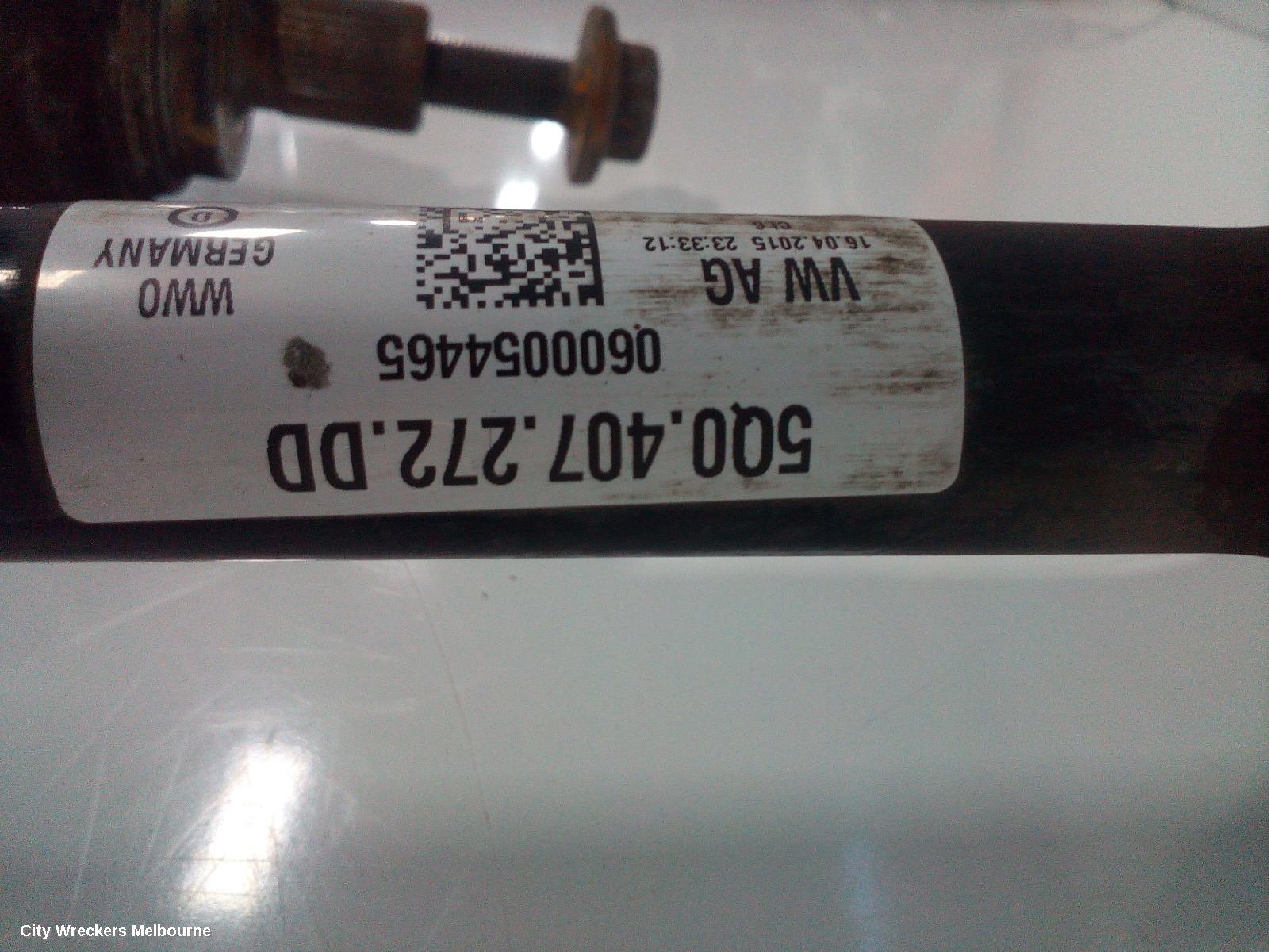 AUDI A3 RIGHT DRIVESHAFT, FRONT, PETROL, 1.4, CPTA/CZEA CODE, 8V (A3), 05/2013 - 10/2020