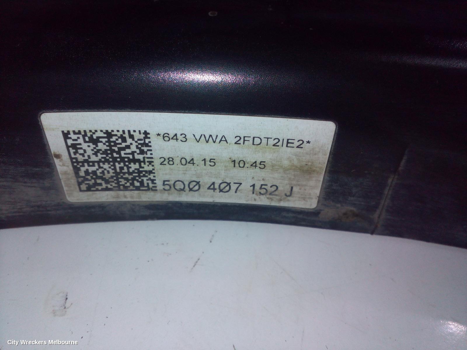 AUDI A3 RIGHT FRONT LOWER CONTROL ARM, 8V, A3/S3, SEDAN/HATCH/CABRIO, 05/2013 - 10/2020