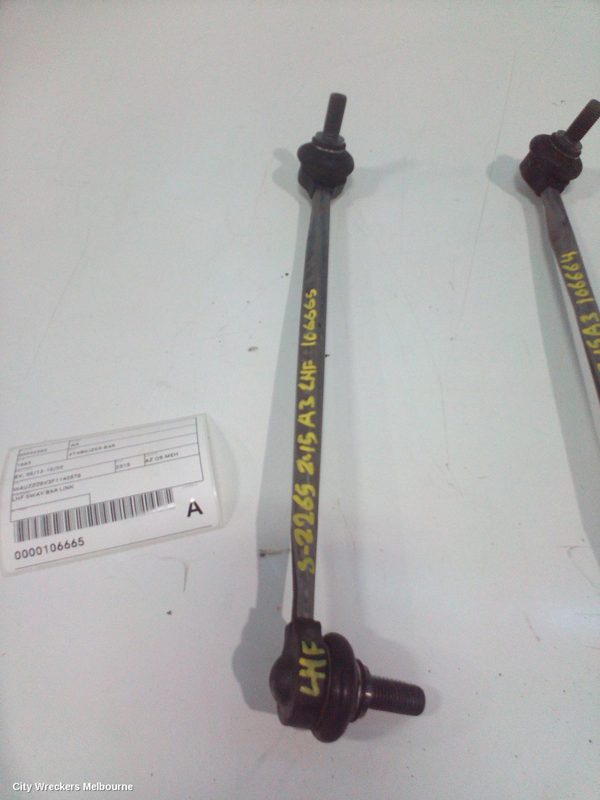 AUDI A3 STABILISER BAR, 8V, 03/2013 - 10/2020