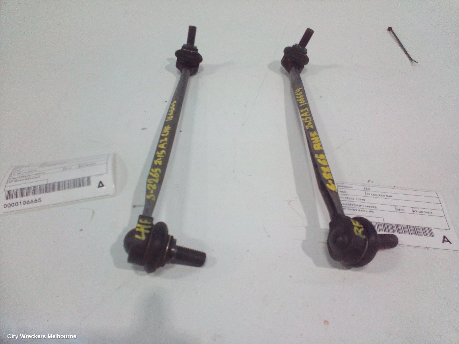 AUDI A3 STABILISER BAR, 8V, 03/2013 - 10/2020