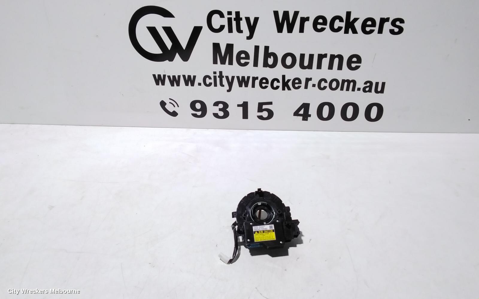 TOYOTA CAMRY AIRBAG MODULE/SENSOR, CLOCKSPRING, ASV50/AVV50, 12/2011 - 10/2017
