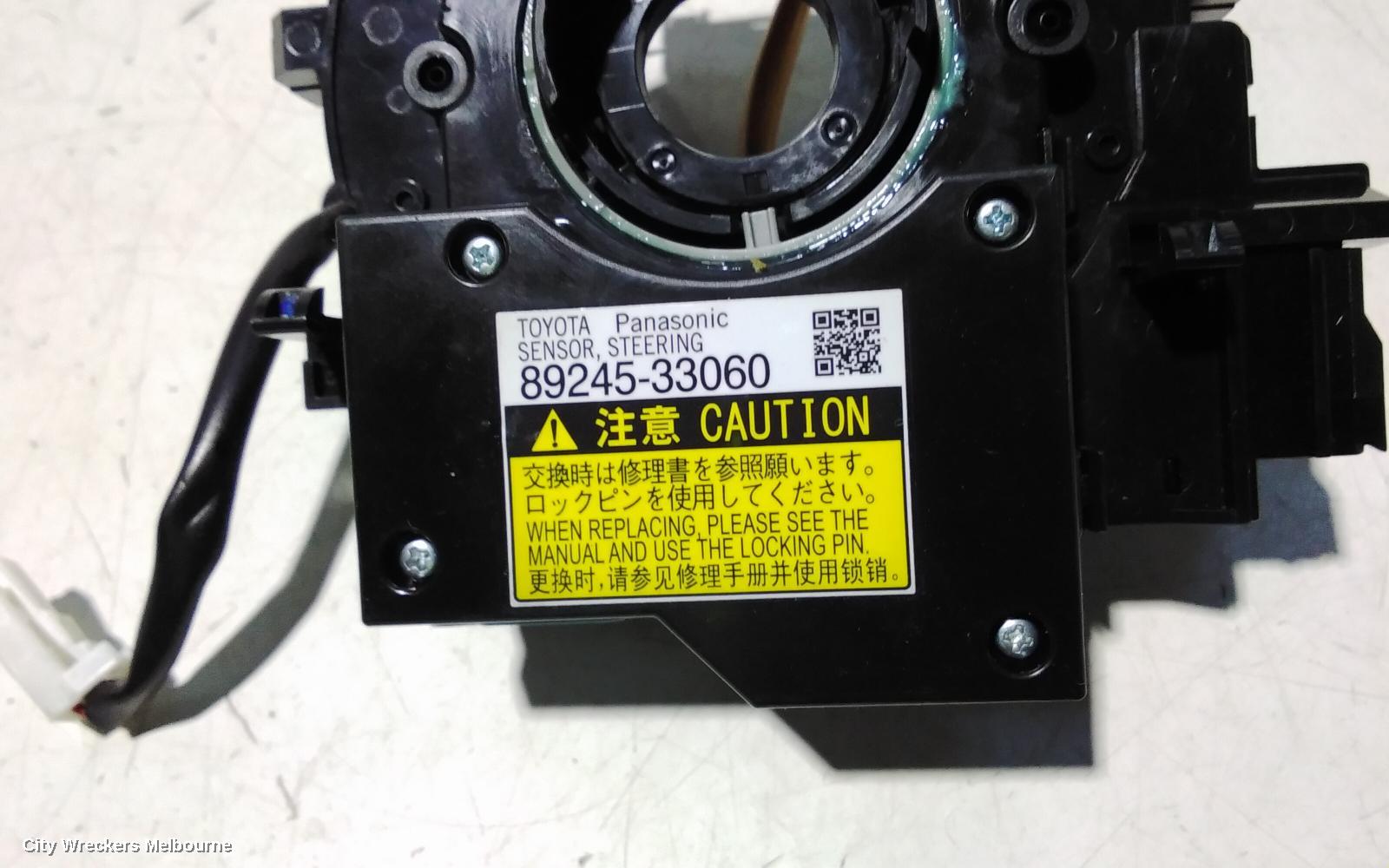 TOYOTA CAMRY AIRBAG MODULE/SENSOR, CLOCKSPRING, ASV50/AVV50, 12/2011 - 10/2017
