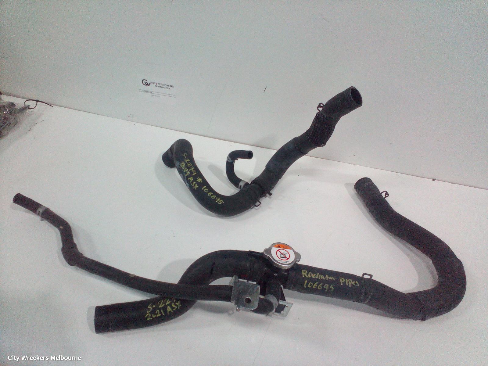 MITSUBISHI ASX WATER PIPES/OUTLETS, 05/2010 ONWARDS