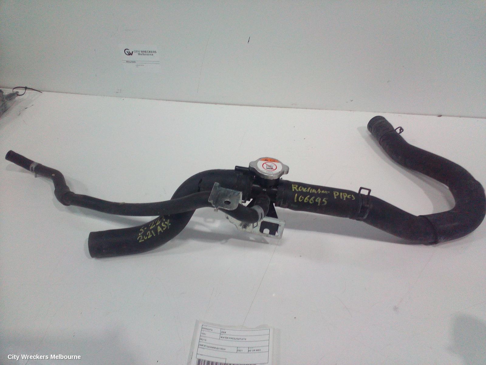 MITSUBISHI ASX WATER PIPES/OUTLETS, 05/2010 ONWARDS