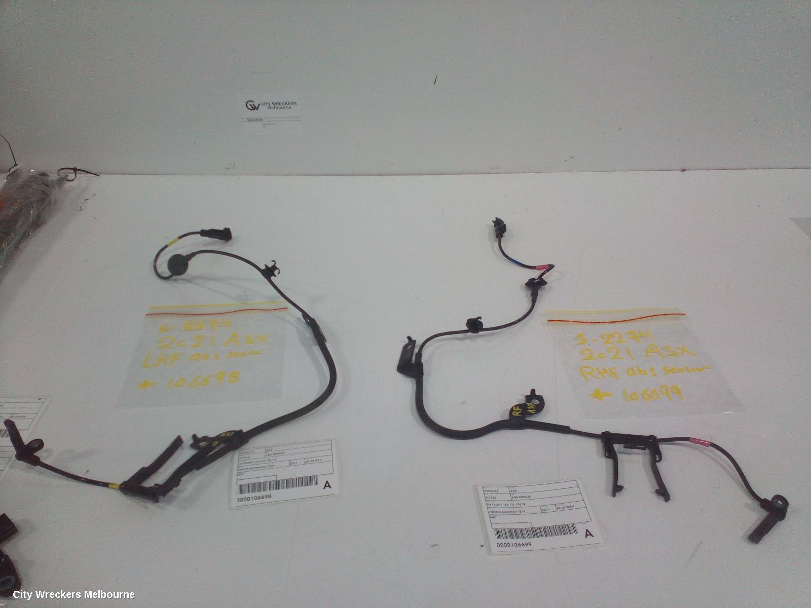 MITSUBISHI ASX ABS SENSOR, RH FRONT, XA-XD, 05/2010 ONWARDS