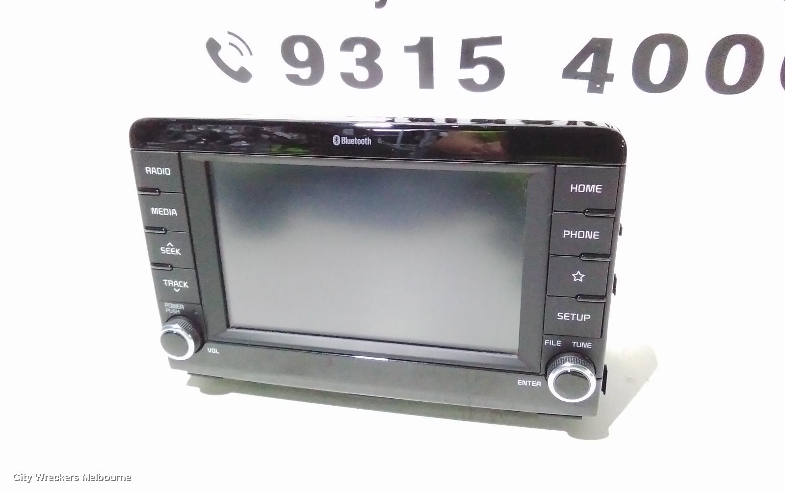 KIA RIO RADIO/CD/DVD/SAT/TV, HEAD UNIT, W/ DISPLAY UNIT, 7IN TOUCHSCREEN, NON SAT NAV TYPE, YB, 06/2018 - 06/2020