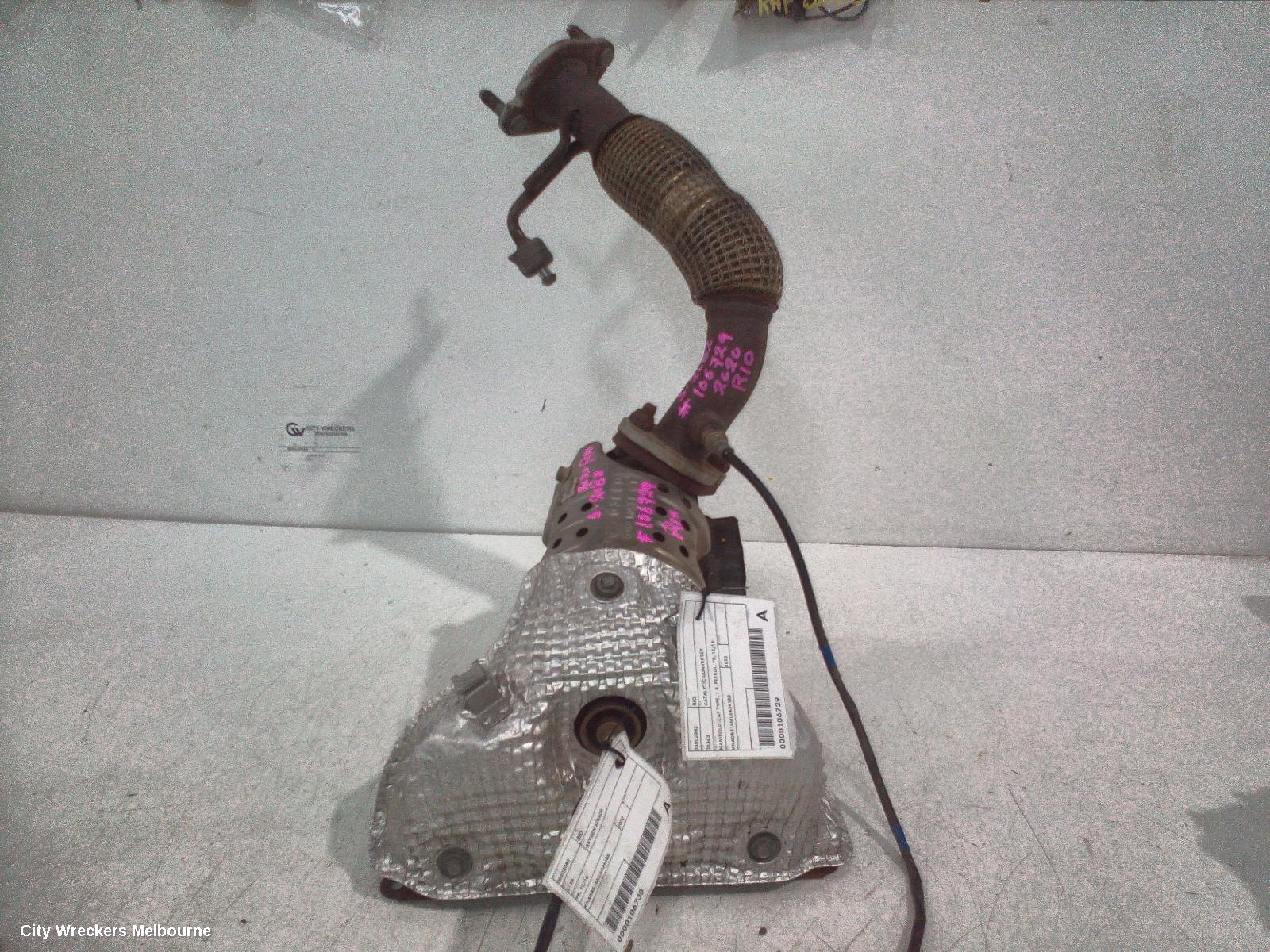 KIA RIO CATALYTIC CONVERTER, MANIFOLD-CAT TYPE, 1.4, PETROL, YB, 12/2016 ONWARDS