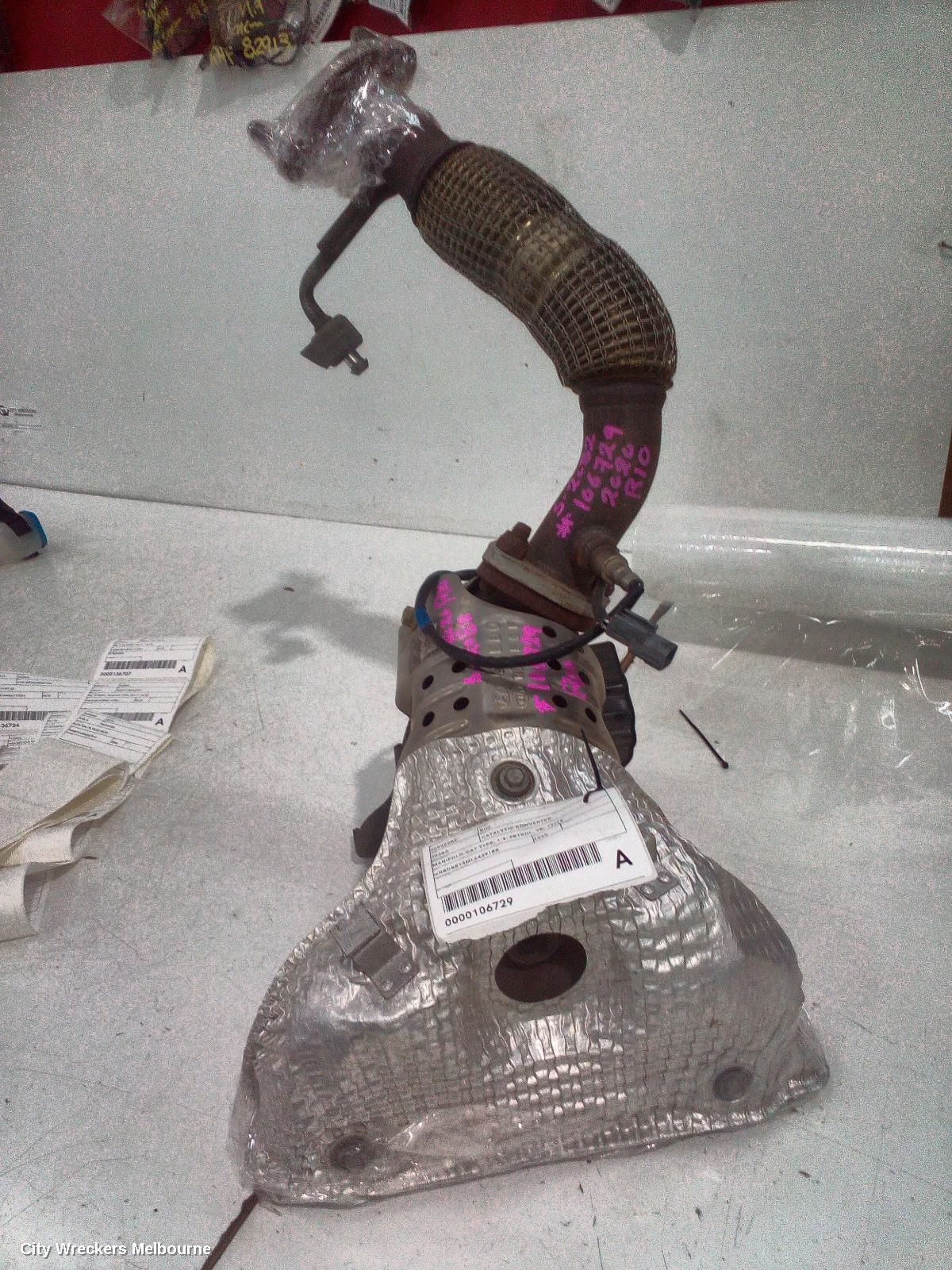 KIA RIO CATALYTIC CONVERTER, MANIFOLD-CAT TYPE, 1.4, PETROL, YB, 12/2016 ONWARDS