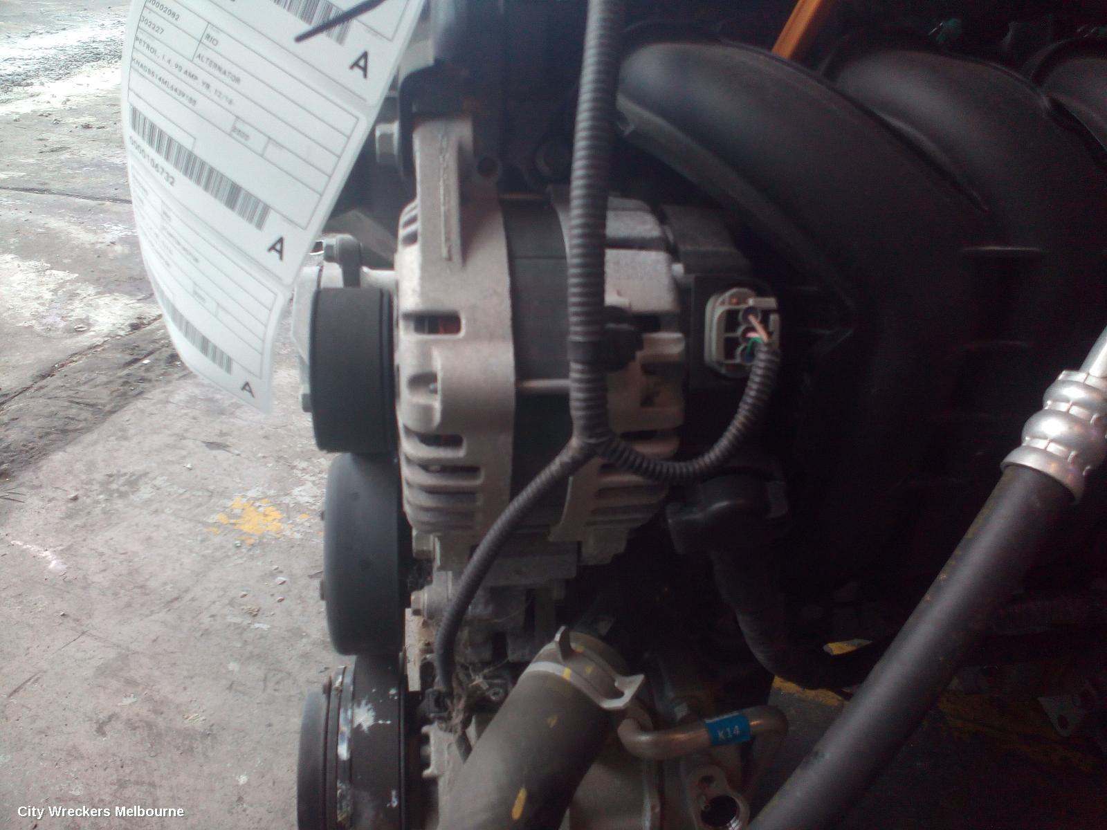 KIA RIO ALTERNATOR, PETROL, 1.4, 90 AMP, YB, 12/2016 ONWARDS