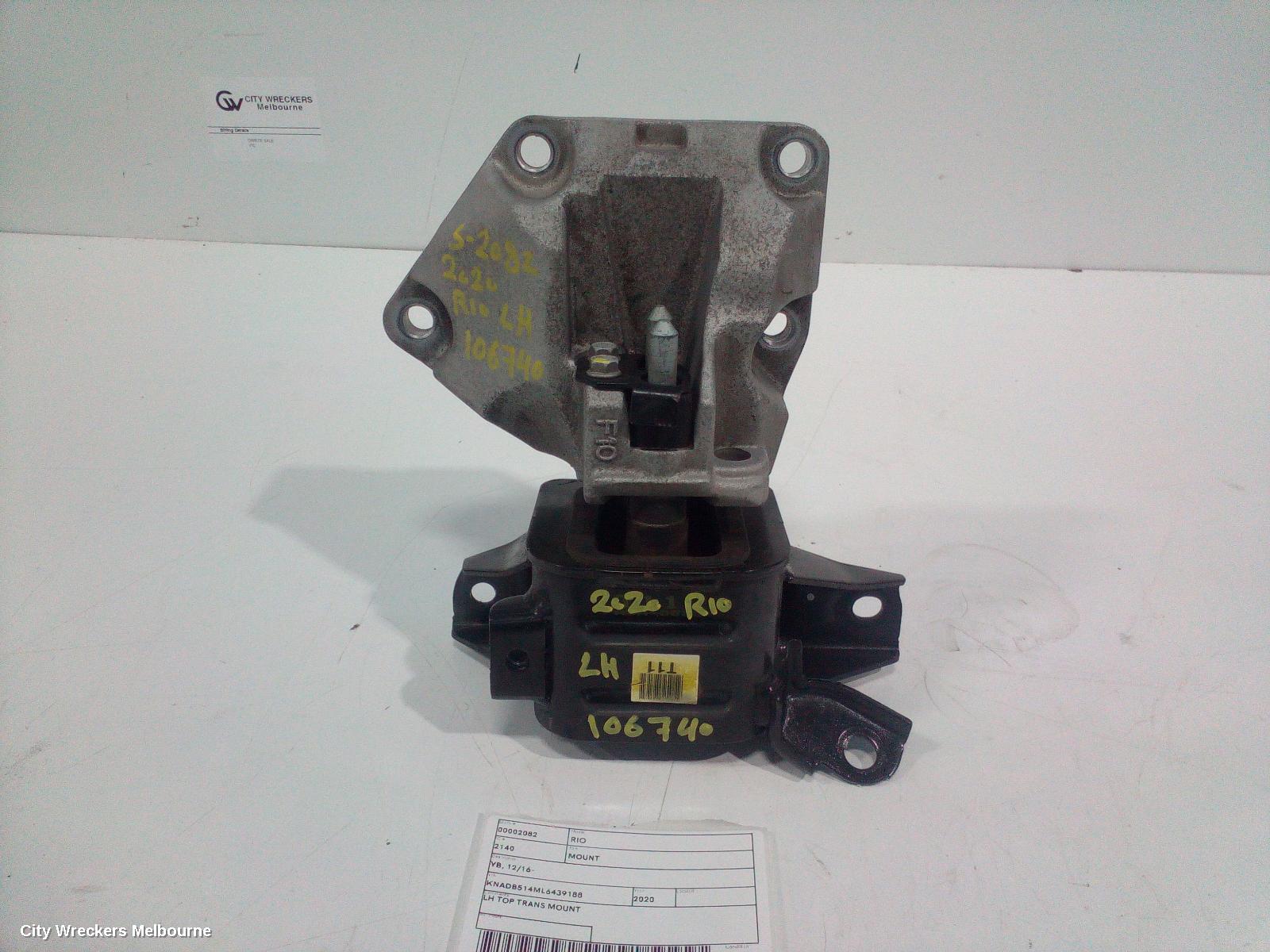 KIA RIO MOUNT, YB, 12/2016 - 06/2023