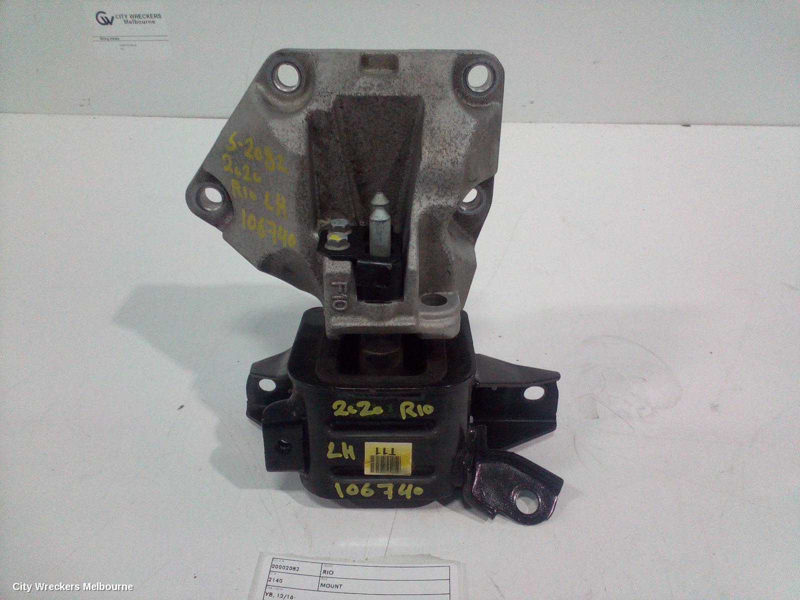 KIA RIO MOUNT, YB, 12/2016 - 06/2023