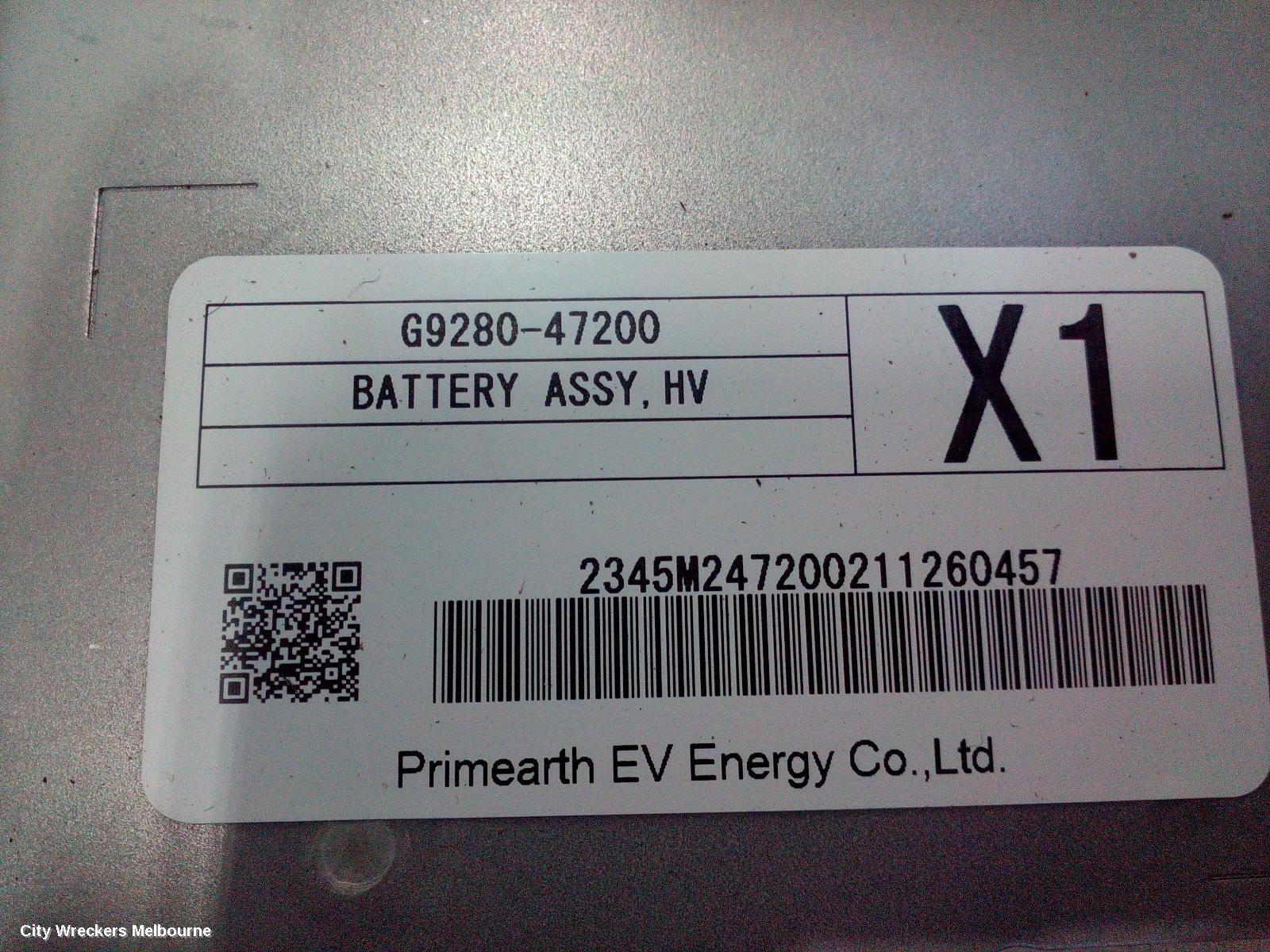 TOYOTA COROLLA BATTERY, 12V VOLT BATTERY, E210, 07/2018 ONWARDS