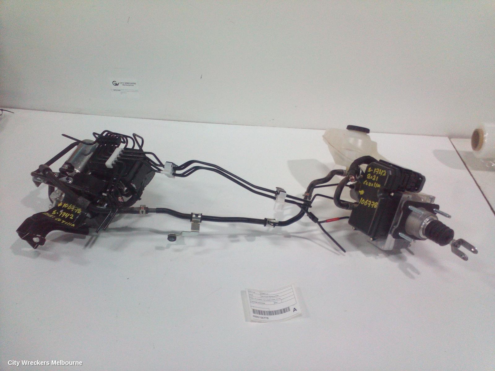 TOYOTA COROLLA ABS PUMP/MODULATOR, ZWE211R, HYBRID, P/N 4405012D90, 07/2018 ONWARDS