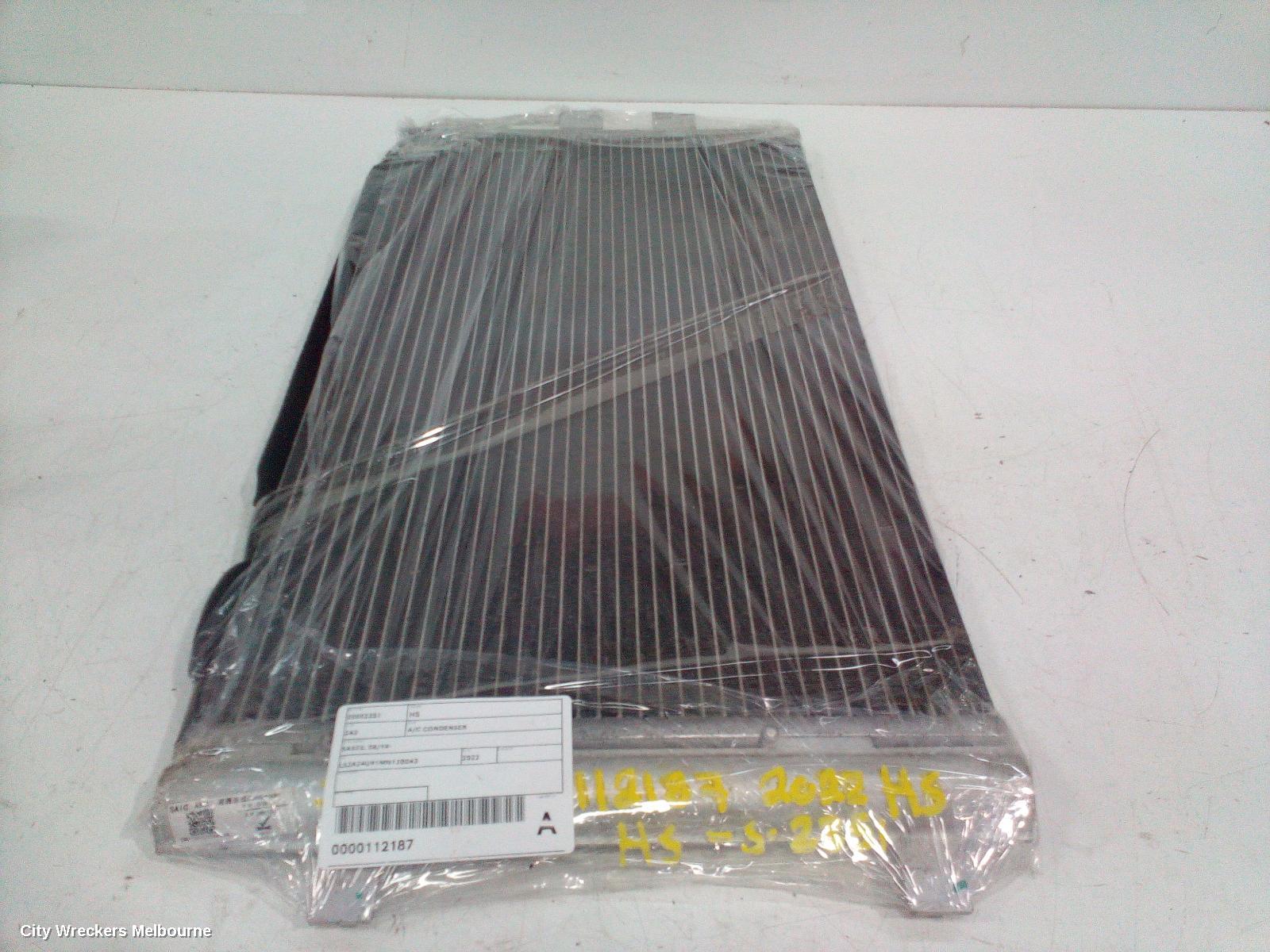 MG HS A/C CONDENSER, PETROL, 1.5, TURBO, SAS23, 09/2019 ONWARDS