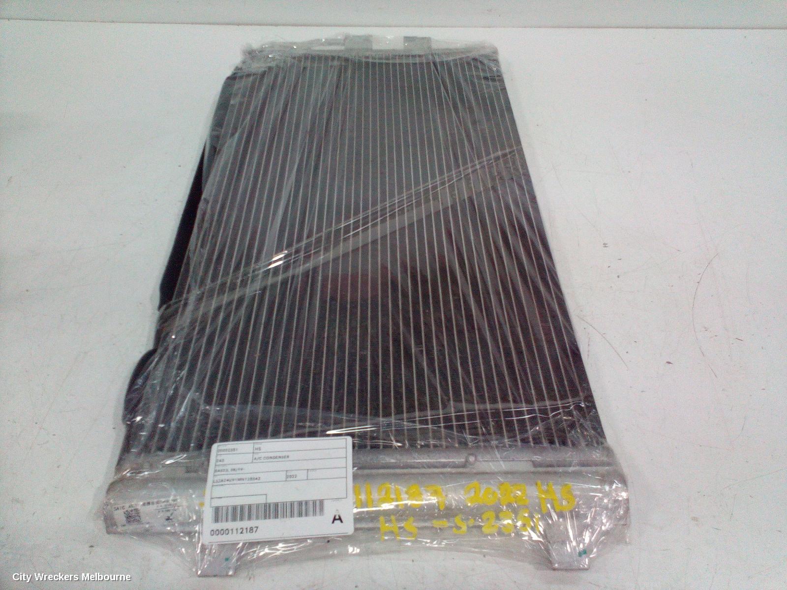 MG HS A/C CONDENSER, PETROL, 1.5, TURBO, SAS23, 09/2019 ONWARDS