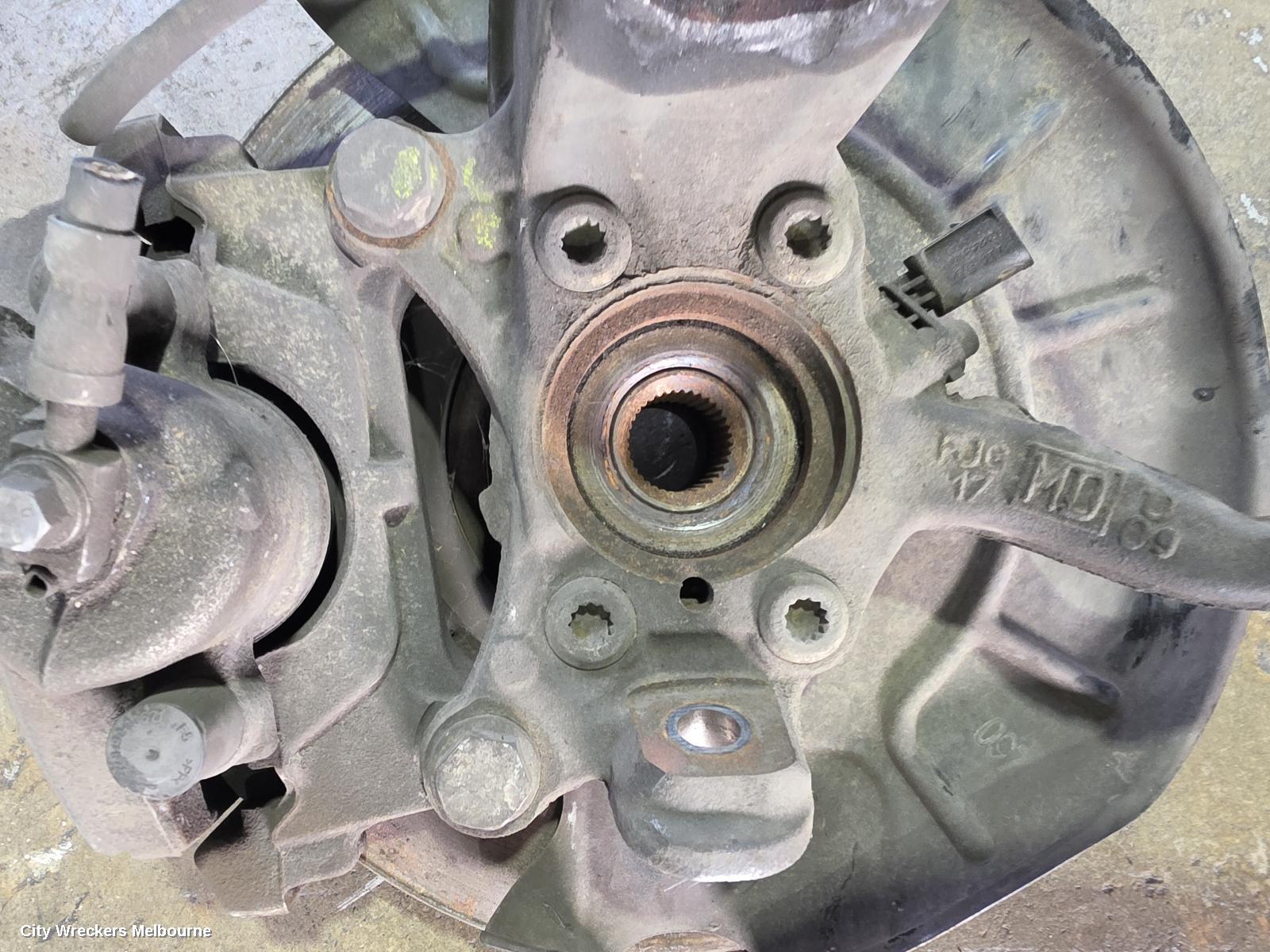 VOLKSWAGEN GOLF RIGHT FRONT HUB ASSEMBLY, GEN 6, 4 BOLT TYPE, 03/2009 - 05/2015