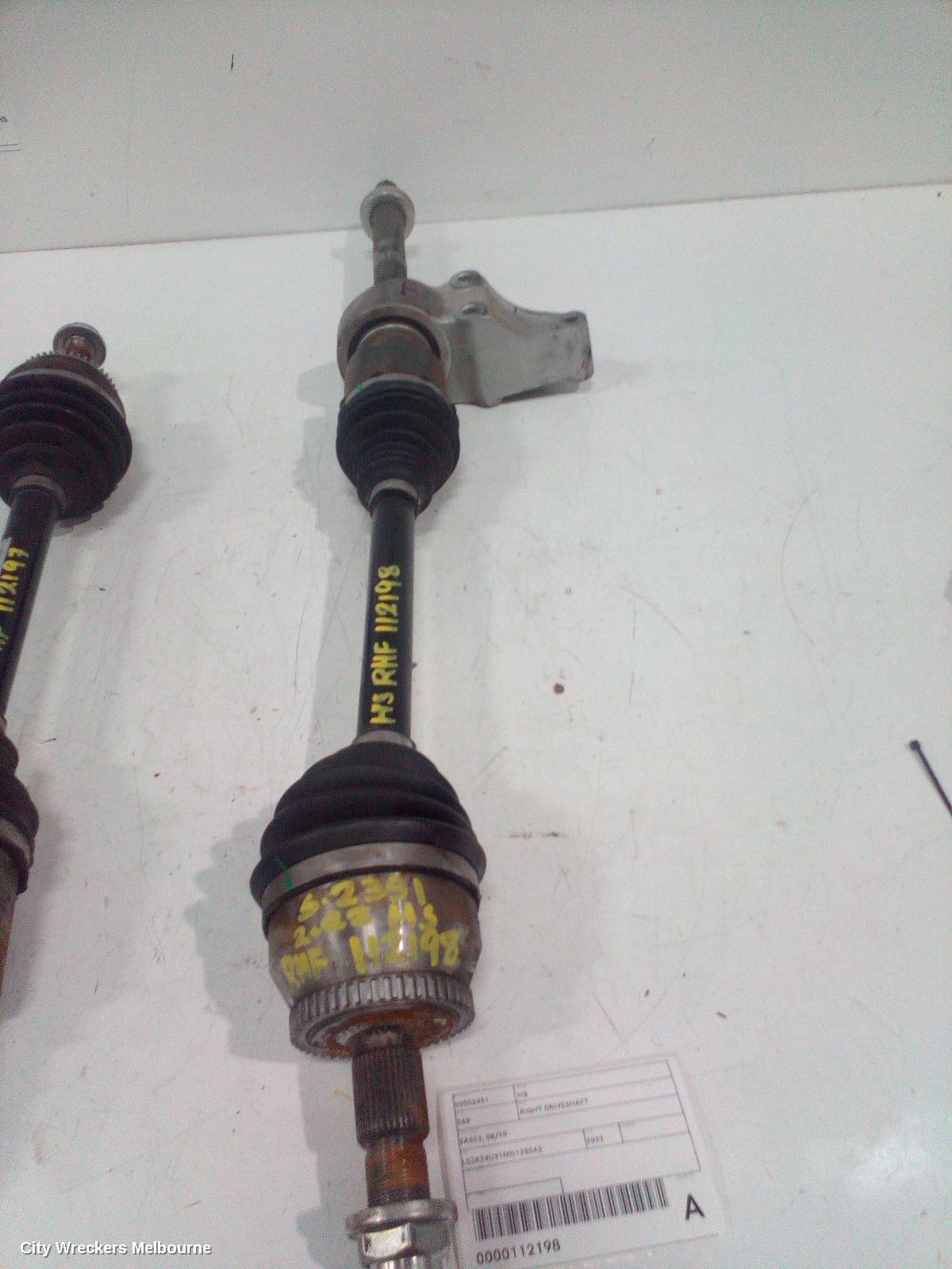MG HS RIGHT DRIVESHAFT, SAS23, FRONT, 08/2019 ONWARDS