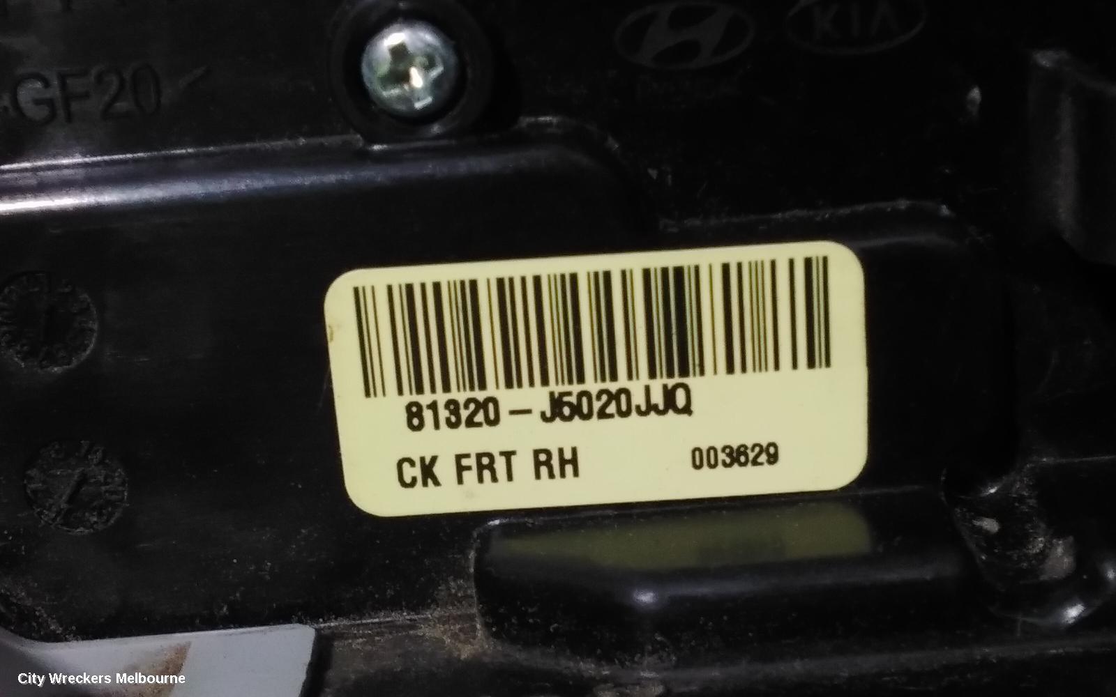 KIA STINGER DOOR/BOOT/GATE LOCK, RIGHT FRONT DOOR LOCK, CK, 06/2017 ONWARDS