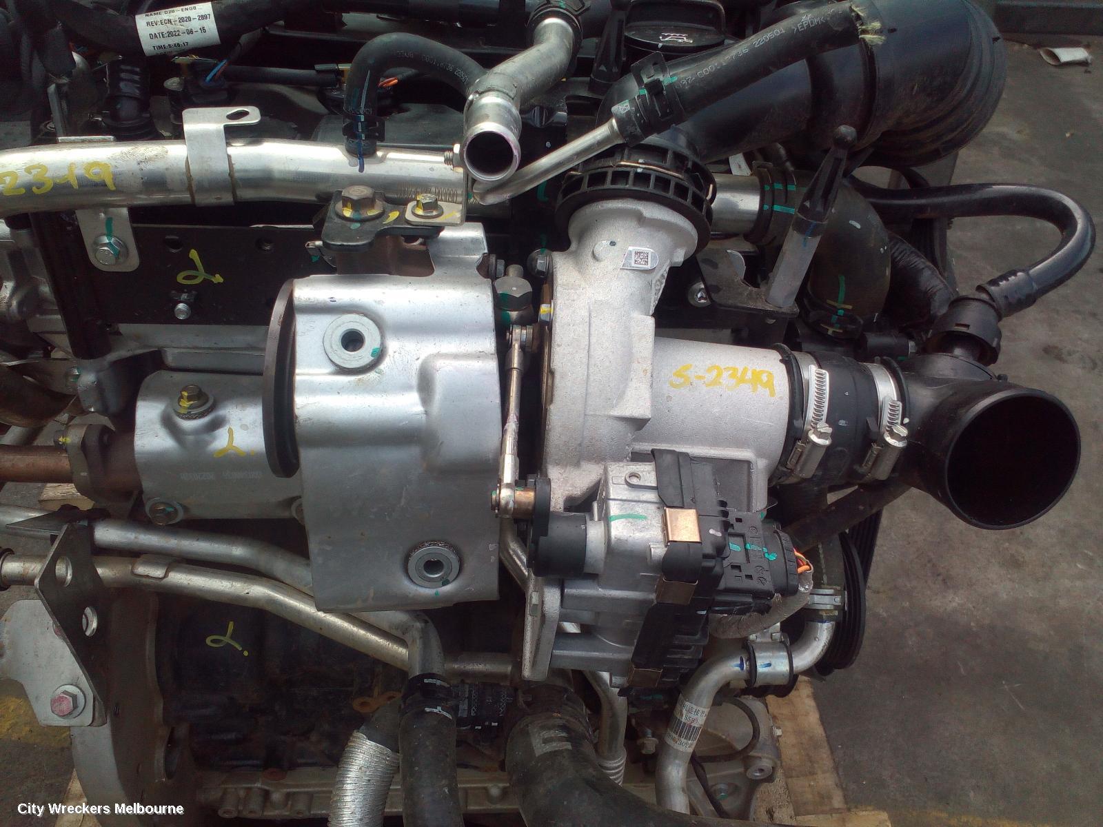 LDV G10 ENGINE, DIESEL, 2.0, TURBO, D20, SV7C, VAN, 07/2021 ONWARDS