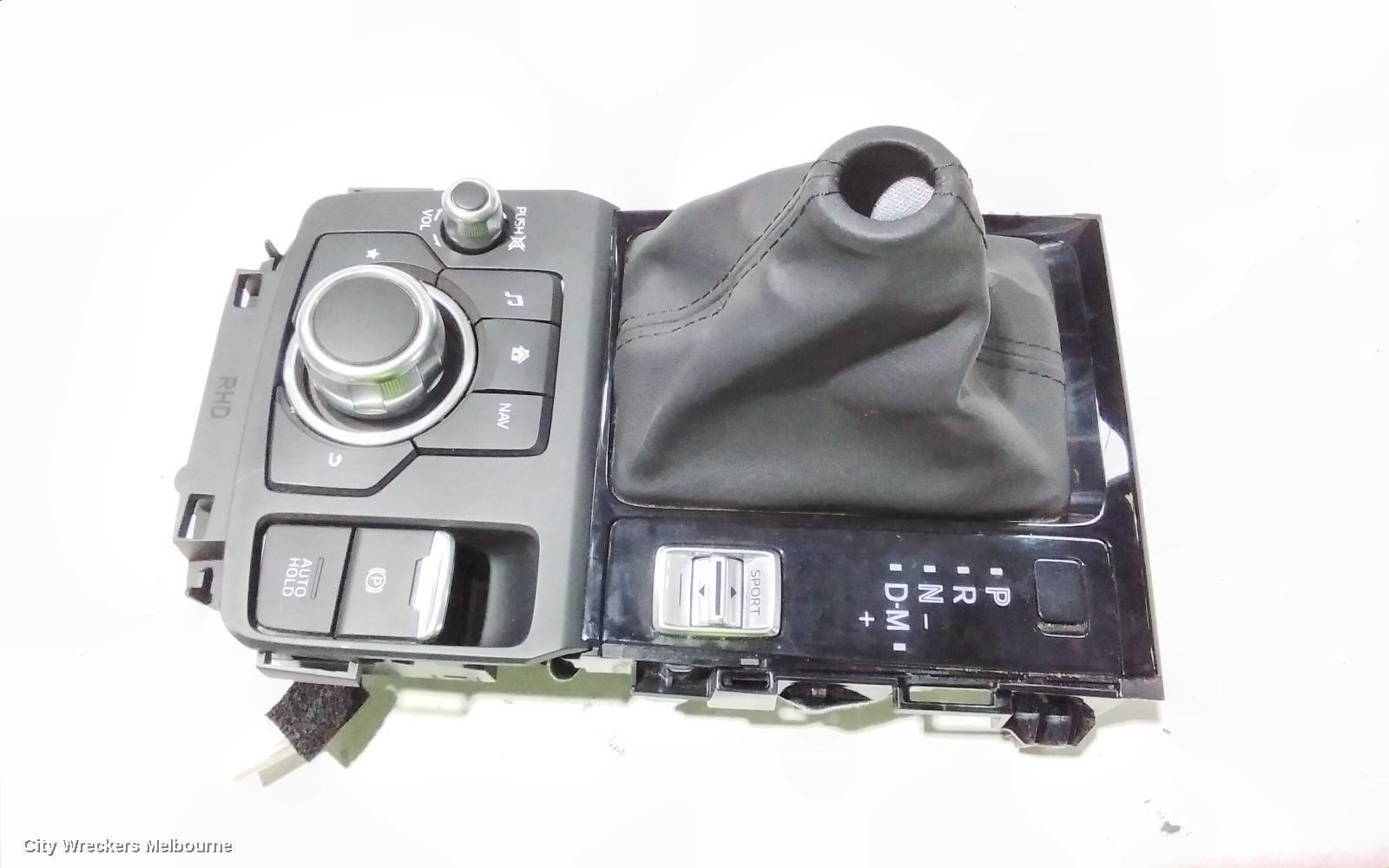 MAZDA CX3, MULTIMEDIA HUB SWITCH (CENTRE CONSOLE), W/ ELECTRIC HANDBRAKE TYPE, DK, 03/2015 ONWARDS, WITH GEAR SUROUND: 106827