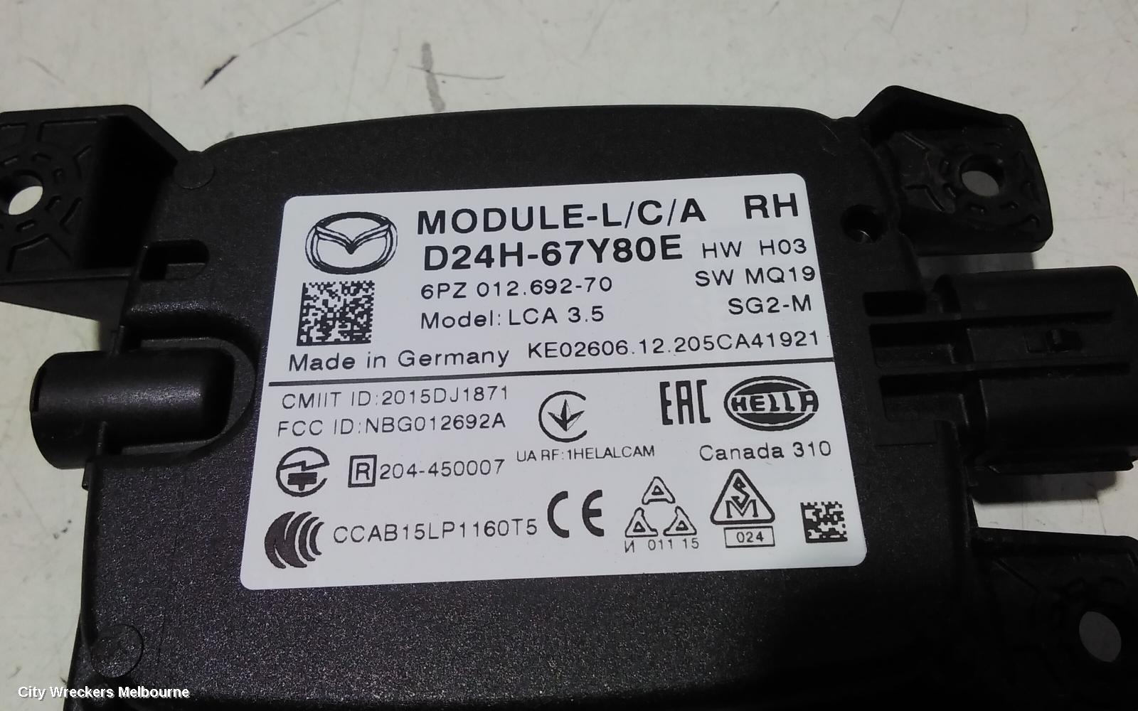MAZDA CX3, MISC, DK, 03/2015 ONWARDS, RHR BLIND SPOT MODULE: 106828