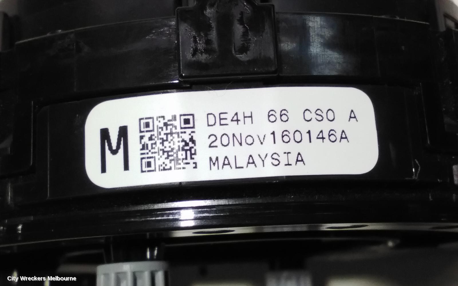 MAZDA CX3 AIRBAG MODULE/SENSOR, CLOCKSPRING, W/ SMART BRAKE TYPE, DK, 03/2015 ONWARDS