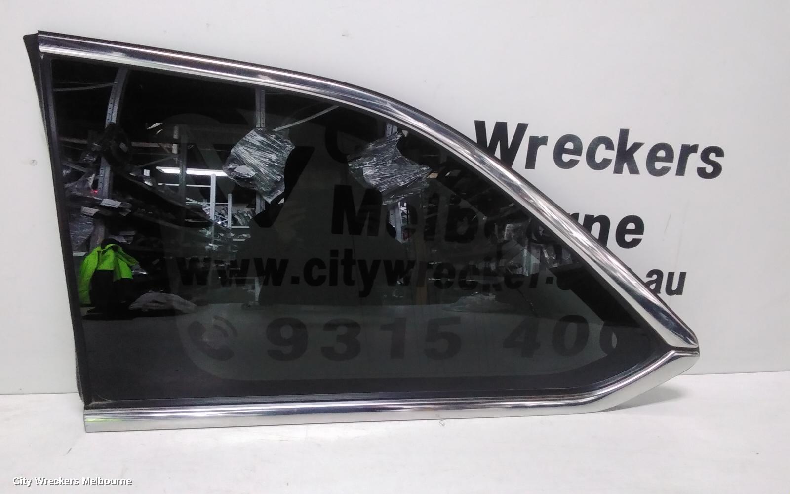 TOYOTA KLUGER LEFT FRONT 1/4 DOOR GLASS, XU50 SERIES, 03/2014 - 02/2021